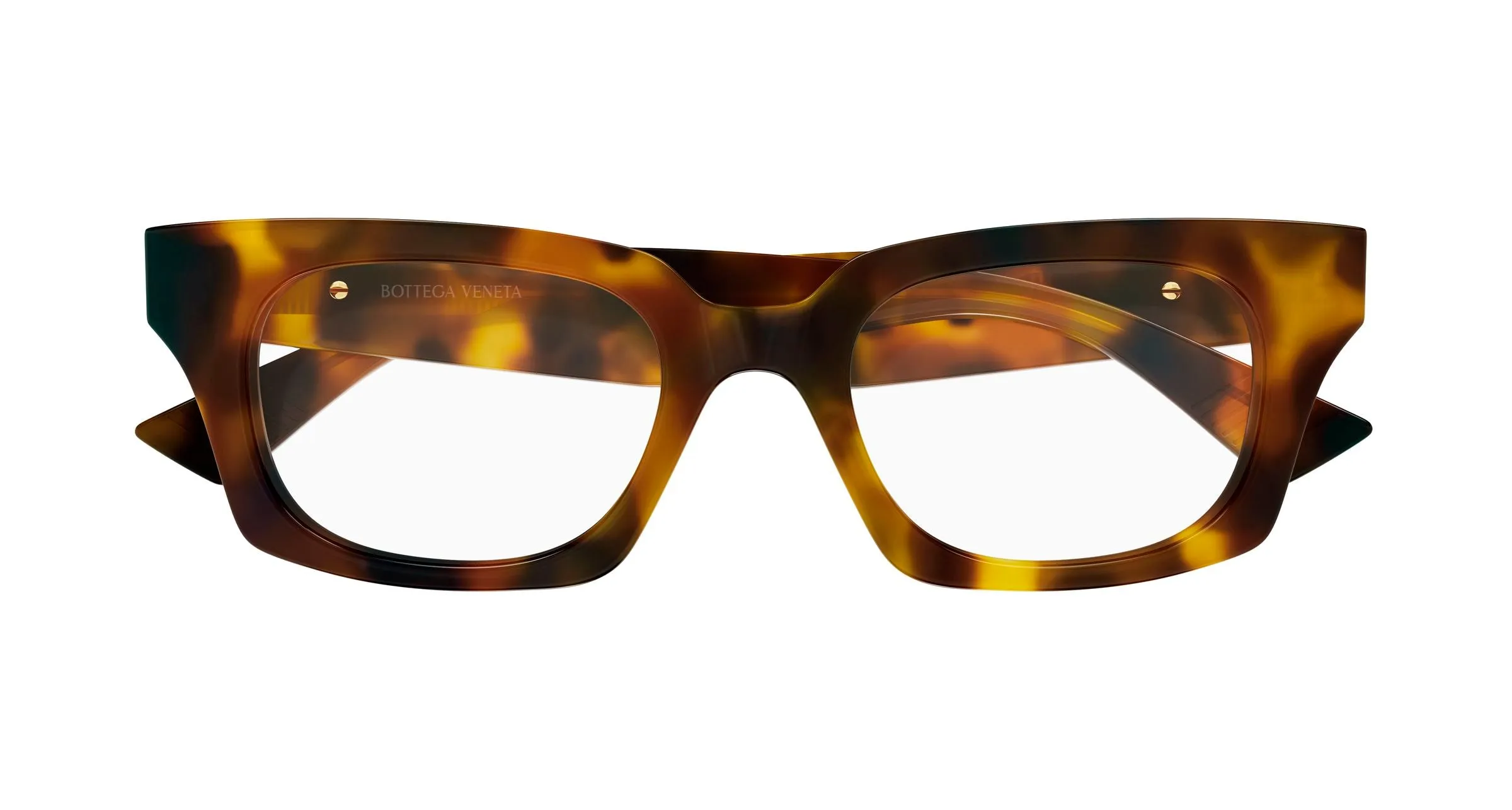 Bottega Veneta BV1504O 002 Montature da vista Acetato Marrone Trasparente Cat Eye - immagine 2