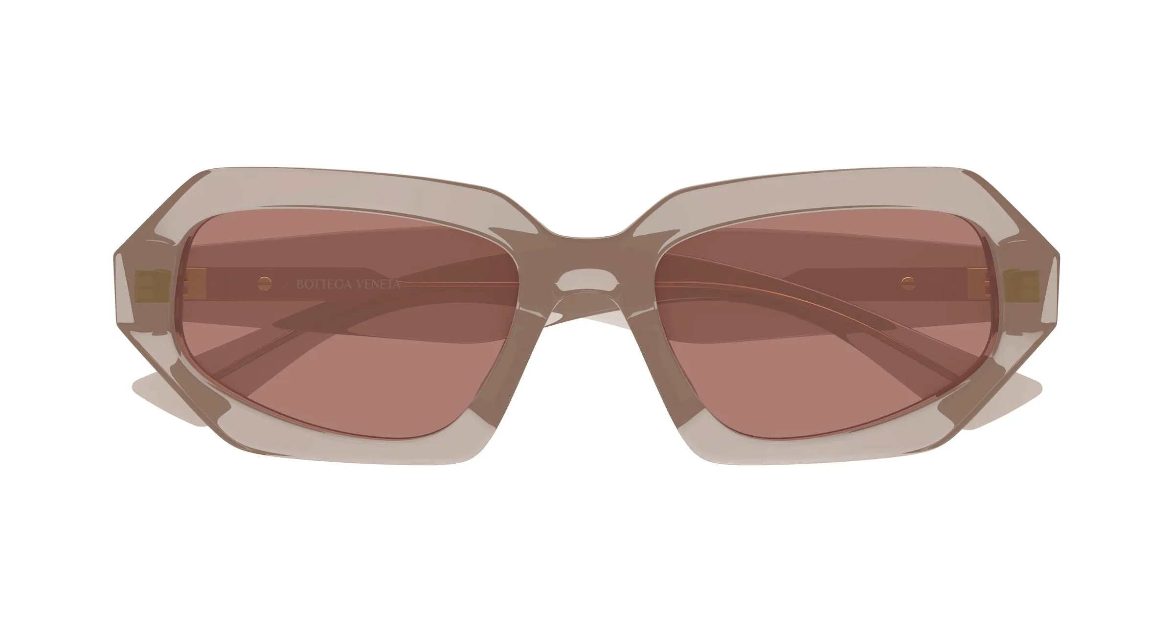 Bottega Veneta BV1502S 003 Occhiali da sole Acetato Marrone Marrone Squadrata - immagine 2