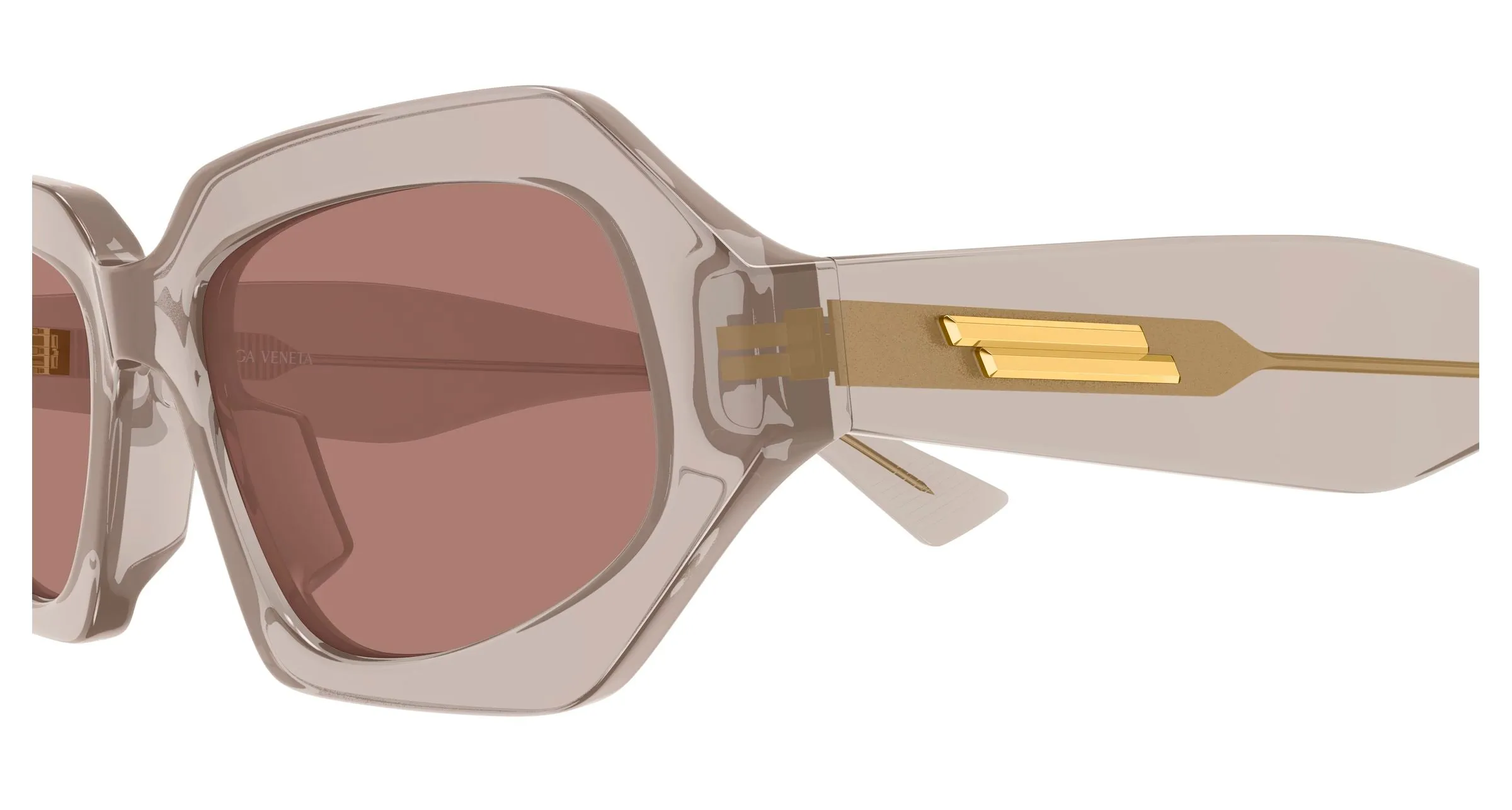Bottega Veneta BV1502S 003 Occhiali da sole Acetato Marrone Marrone Squadrata - immagine 3