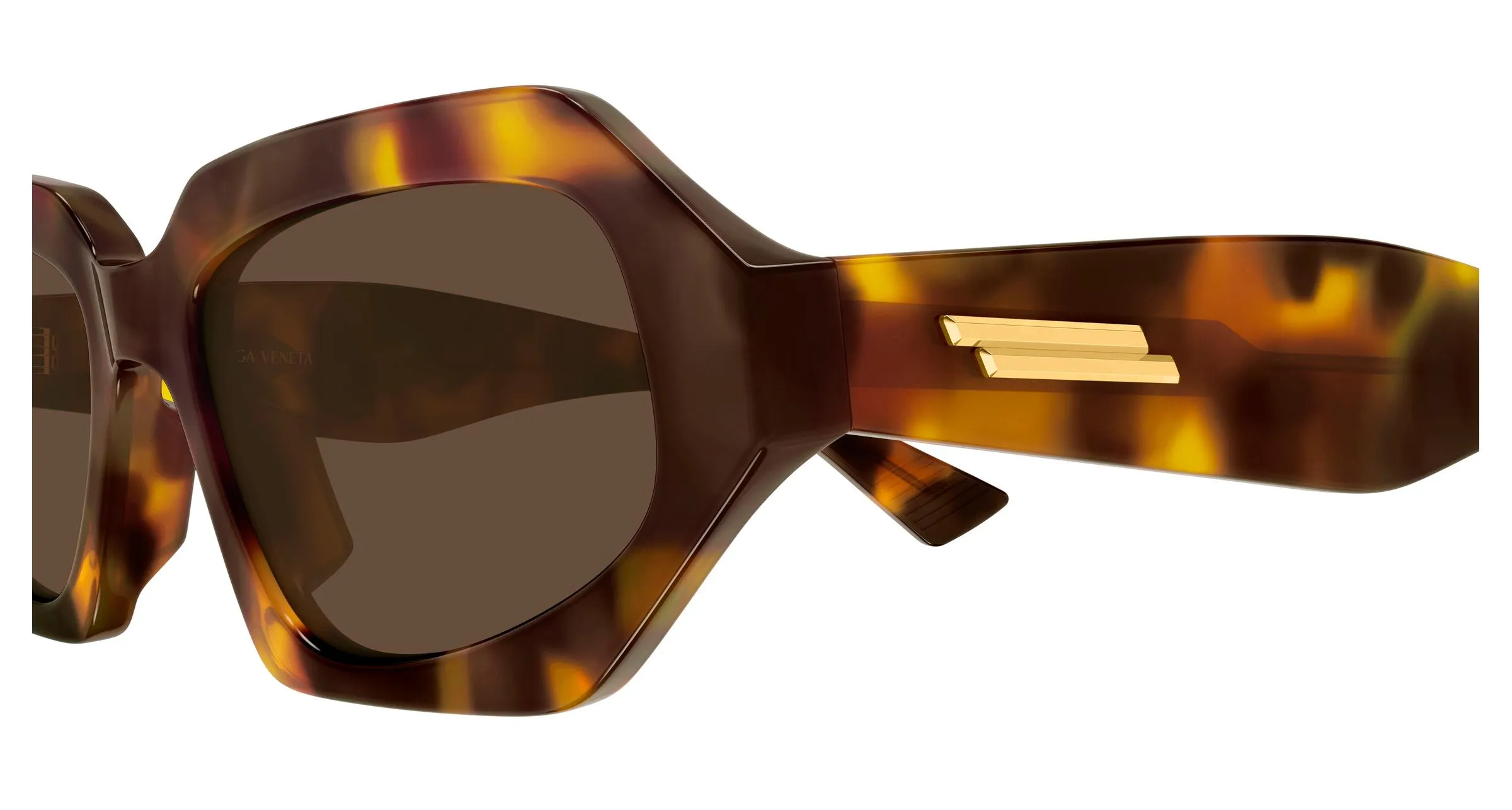 Bottega Veneta BV1502S 002 Occhiali da sole Acetato Marrone Marrone Squadrata - immagine 3