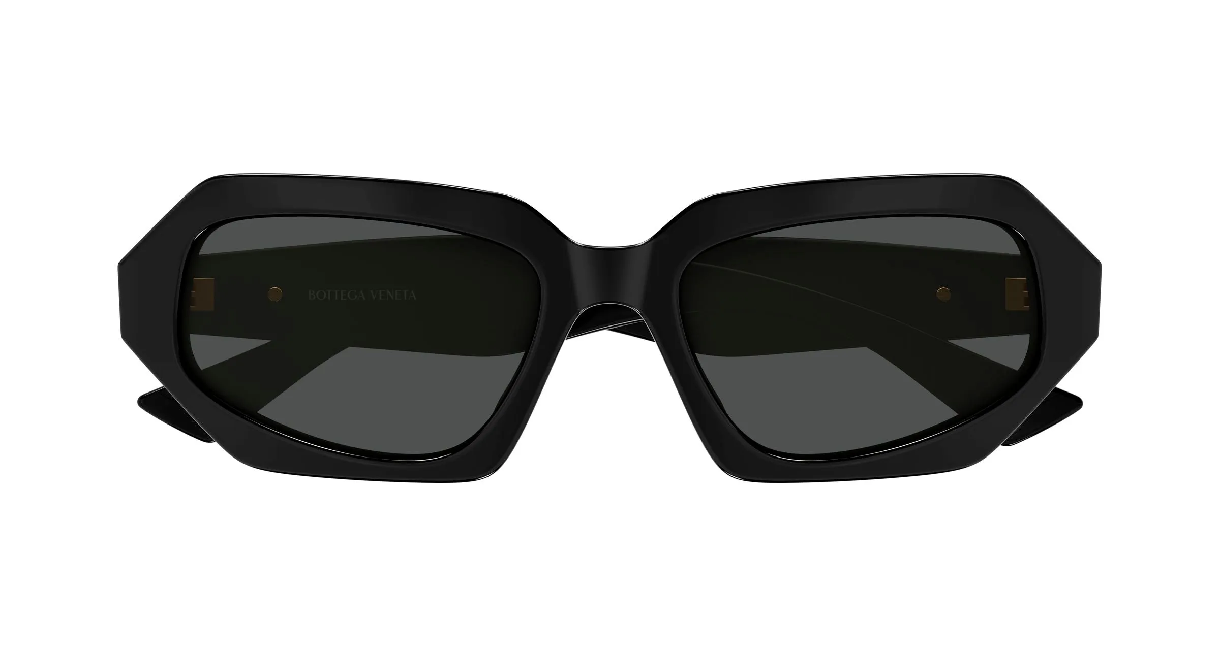 Bottega Veneta BV1502S 001 Occhiali da sole Acetato Nero Grigio Squadrata - immagine 2