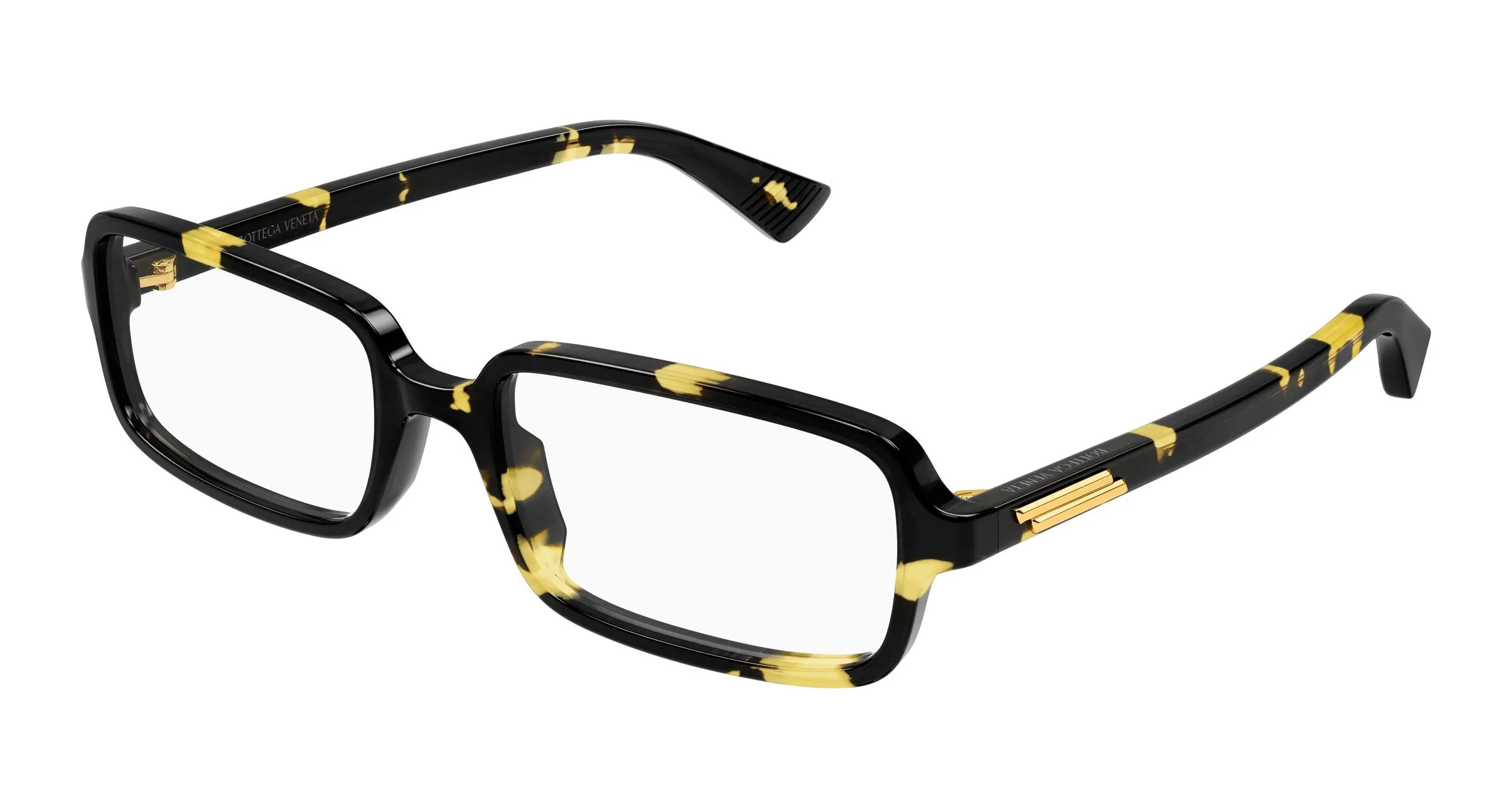 Bottega Veneta BV1500O 002 Montature da vista Acetato Havana Trasparente Squadrata - immagine 1