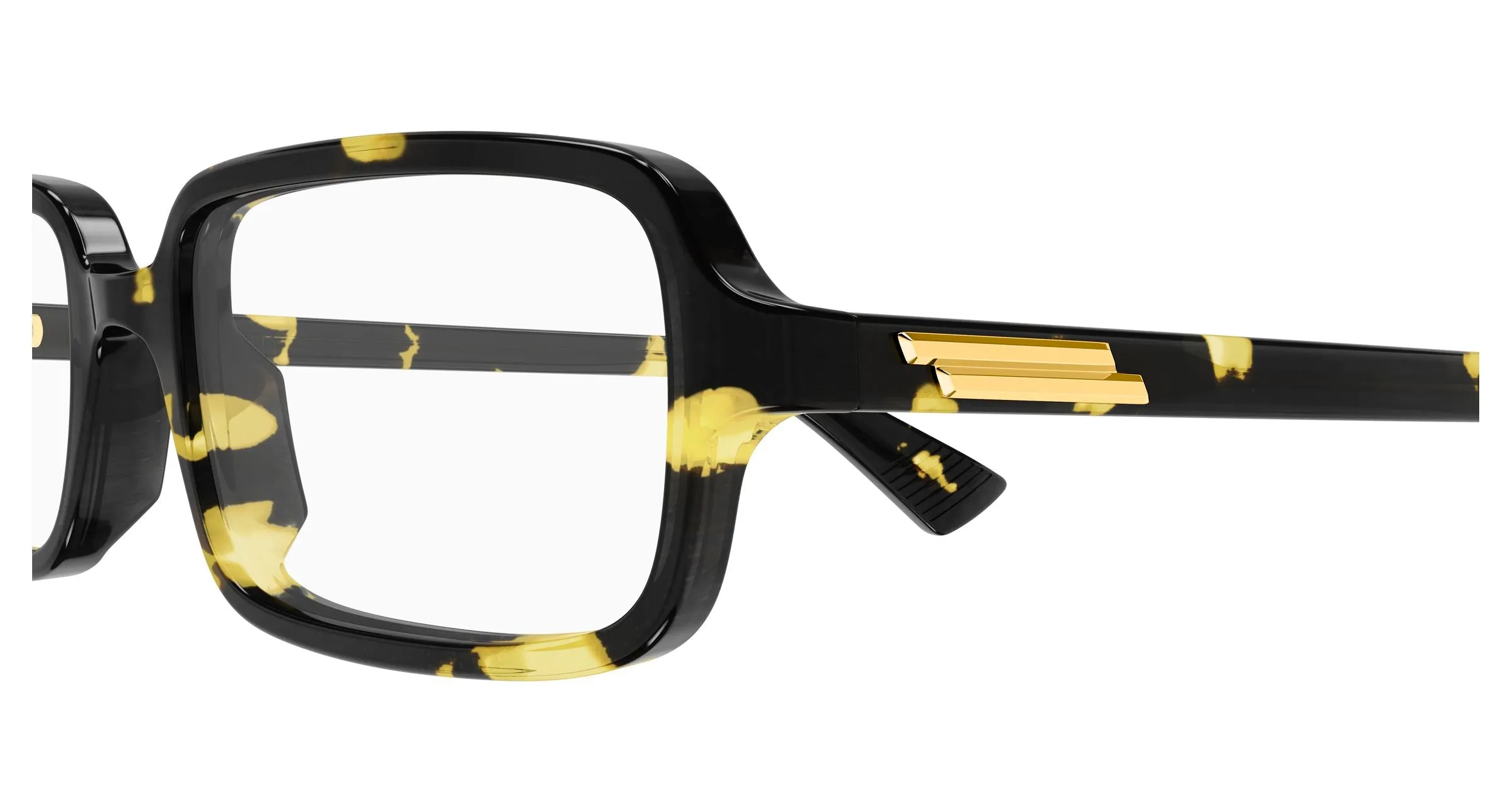 Bottega Veneta BV1500O 002 Montature da vista Acetato Havana Trasparente Squadrata - immagine 3