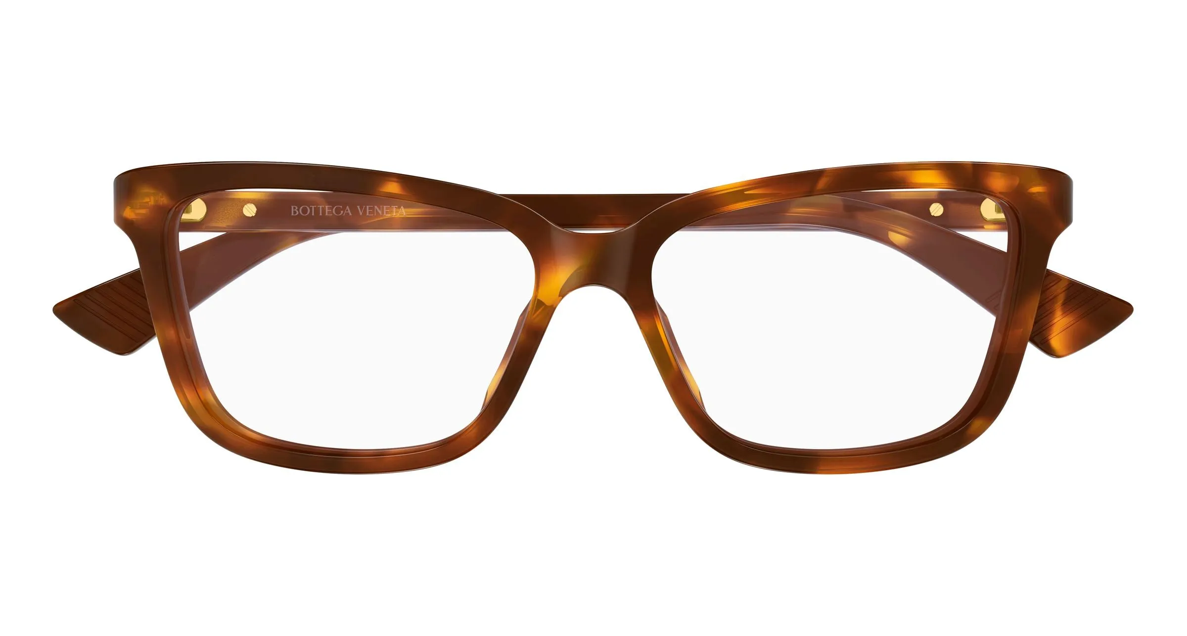 Bottega Veneta BV1499O 006 Montature da vista Acetato Havana Trasparente Cat Eye - immagine 2