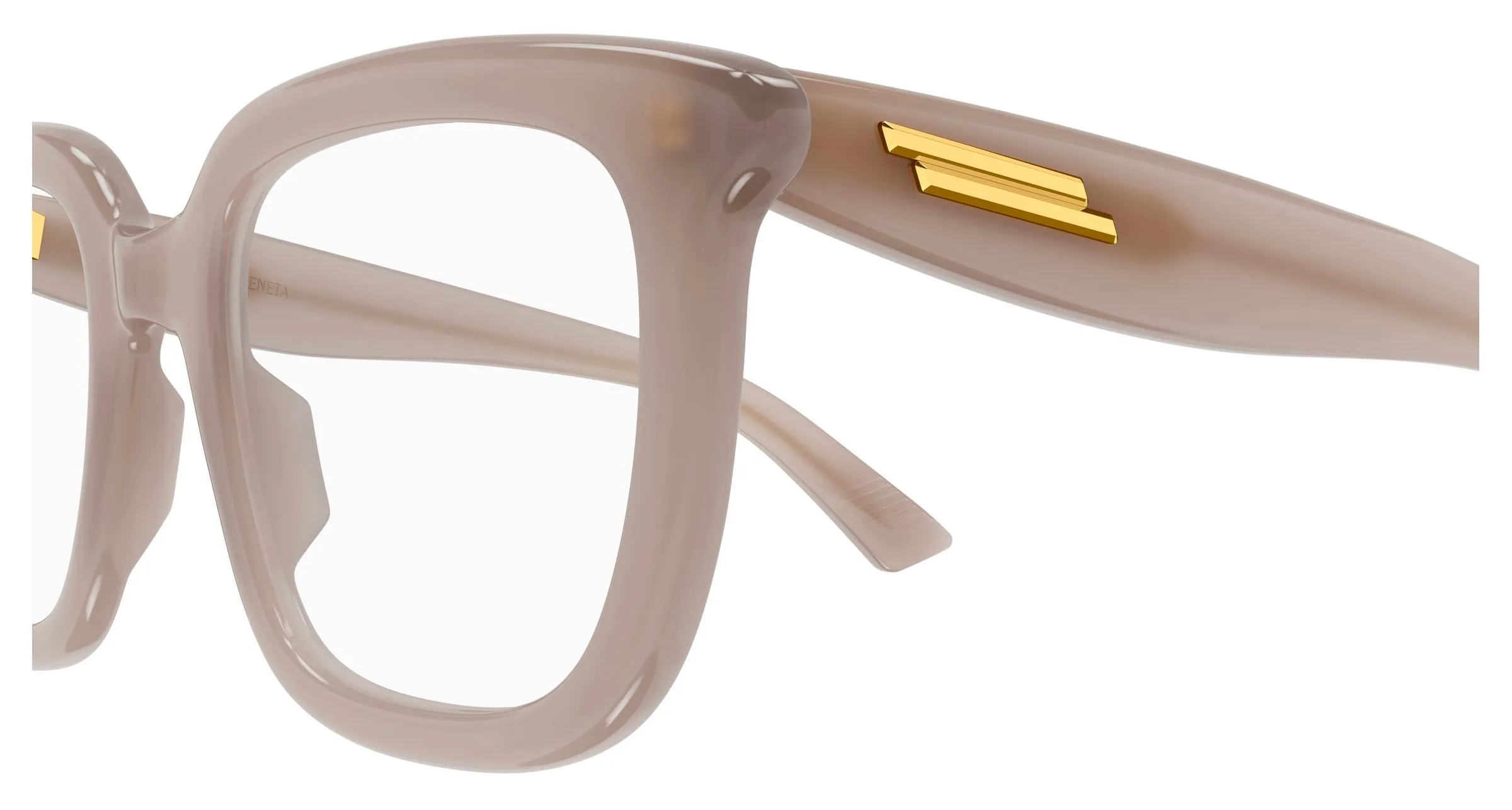 Bottega Veneta BV1496O 008 Montature da vista Acetato Viola Trasparente Cat Eye - immagine 3
