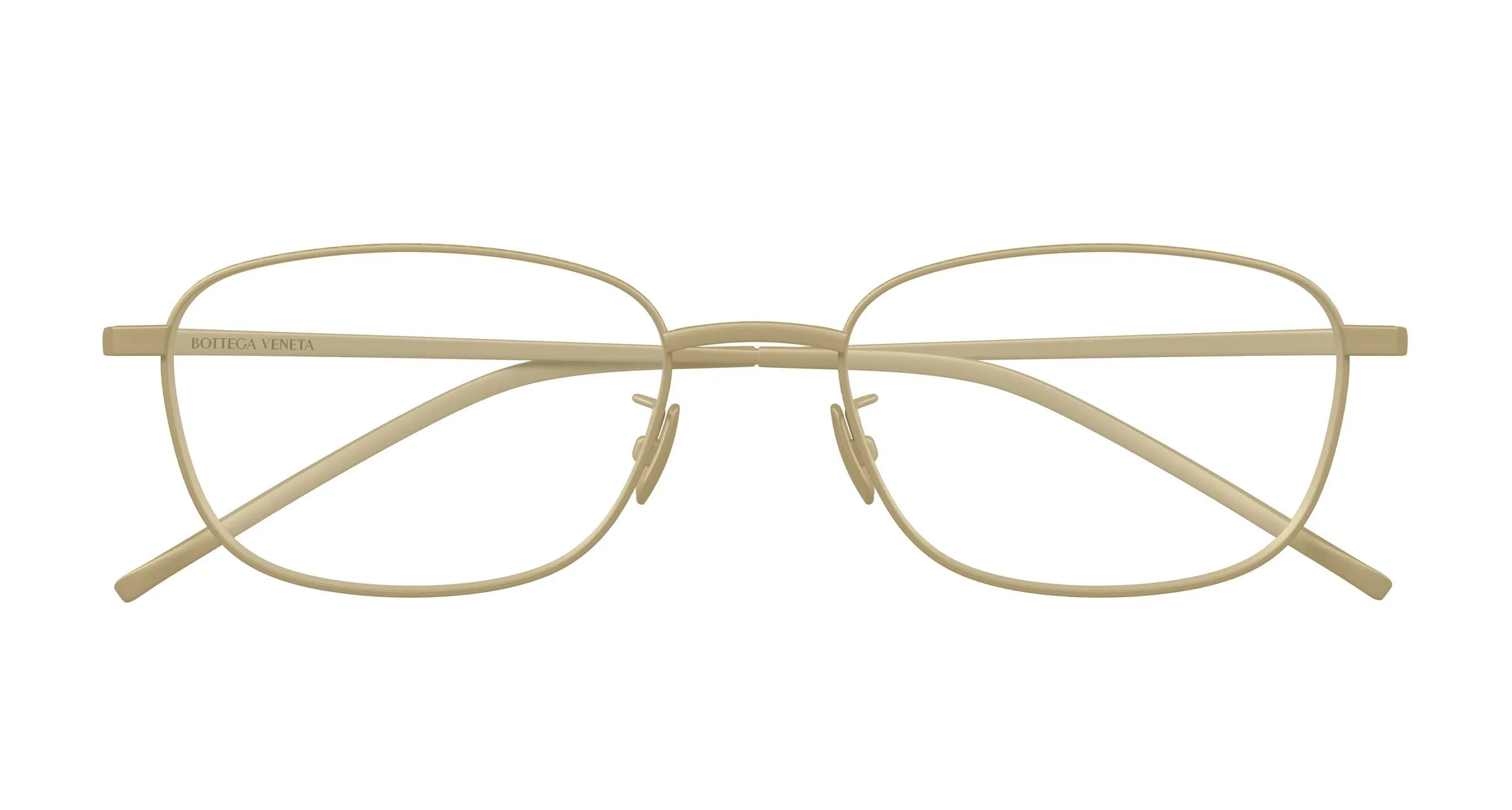 Bottega Veneta BV1473OA 003 Montature da vista Titanio Bronzo Trasparente Squadrata - immagine 2