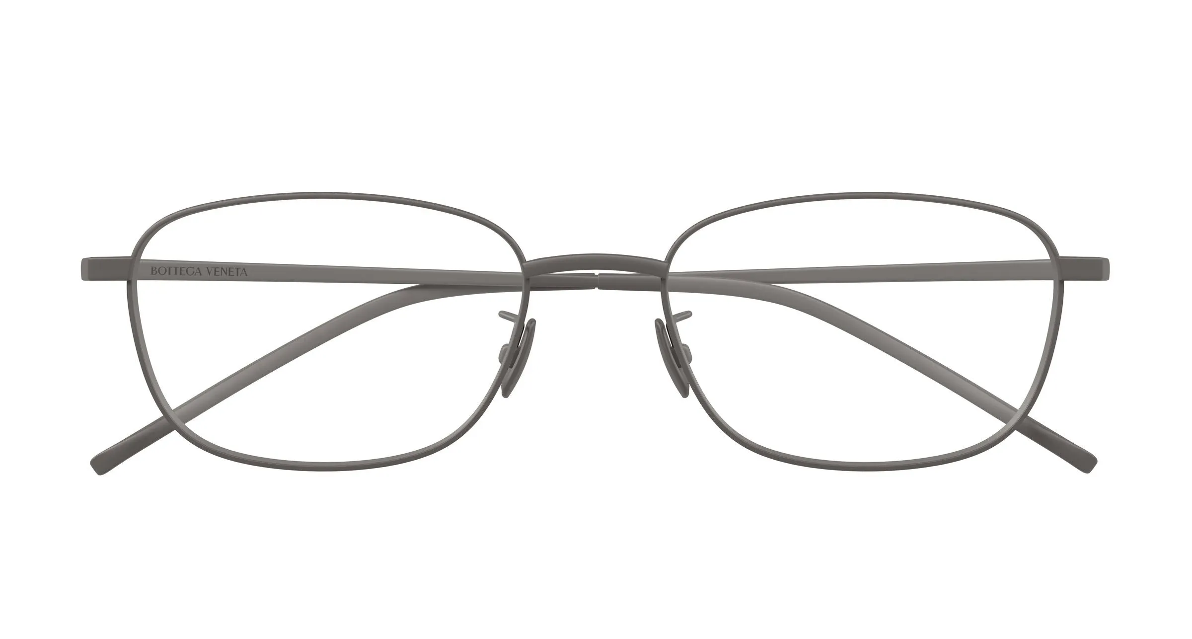 Bottega Veneta BV1473OA 001 Montature da vista Titanio Rutenio Trasparente Squadrata - immagine 2