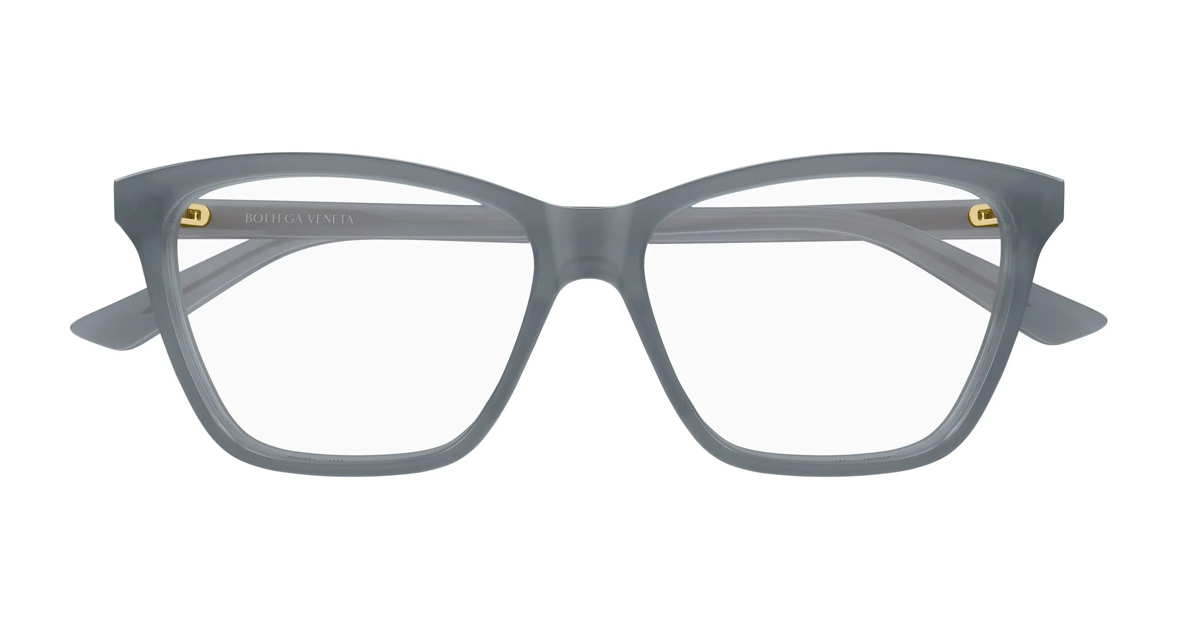 Bottega Veneta BV1421O 007 Montature da vista Acetato Grigio Trasparente Farfalla - immagine 2