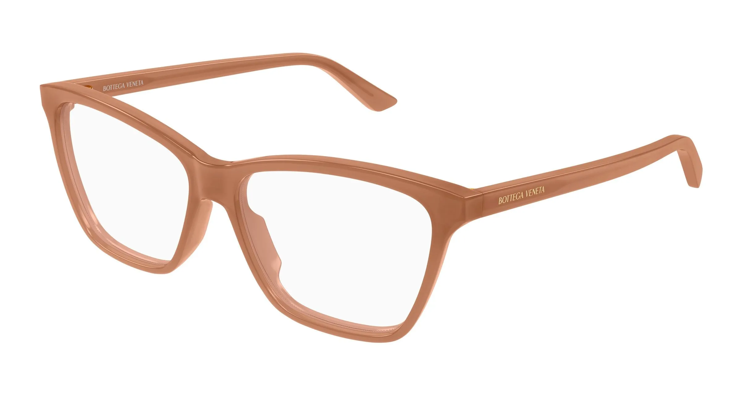 Bottega Veneta BV1421O 006 Montature da vista Acetato Marrone Trasparente Farfalla - immagine 1