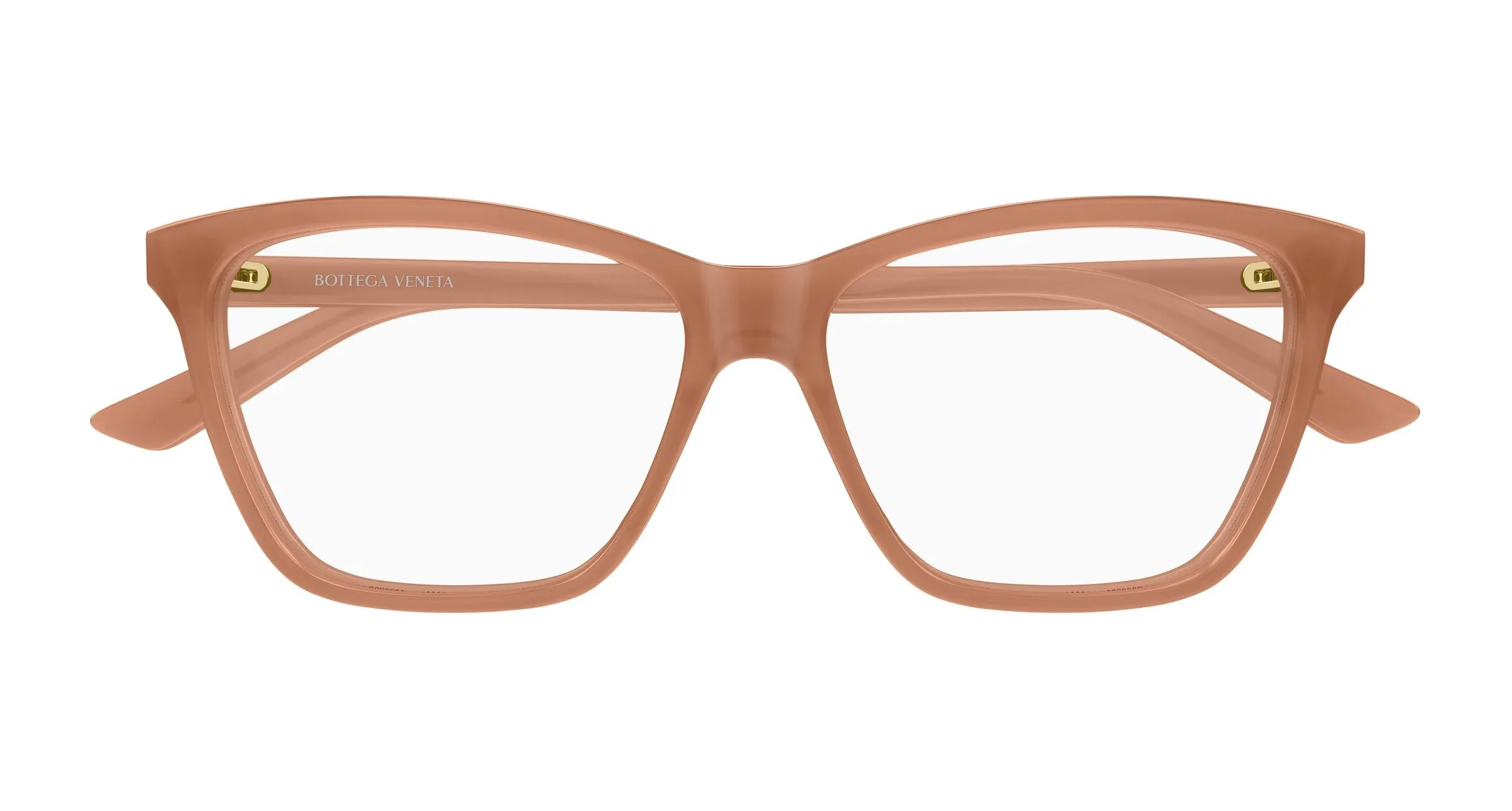 Bottega Veneta BV1421O 006 Montature da vista Acetato Marrone Trasparente Farfalla - immagine 2