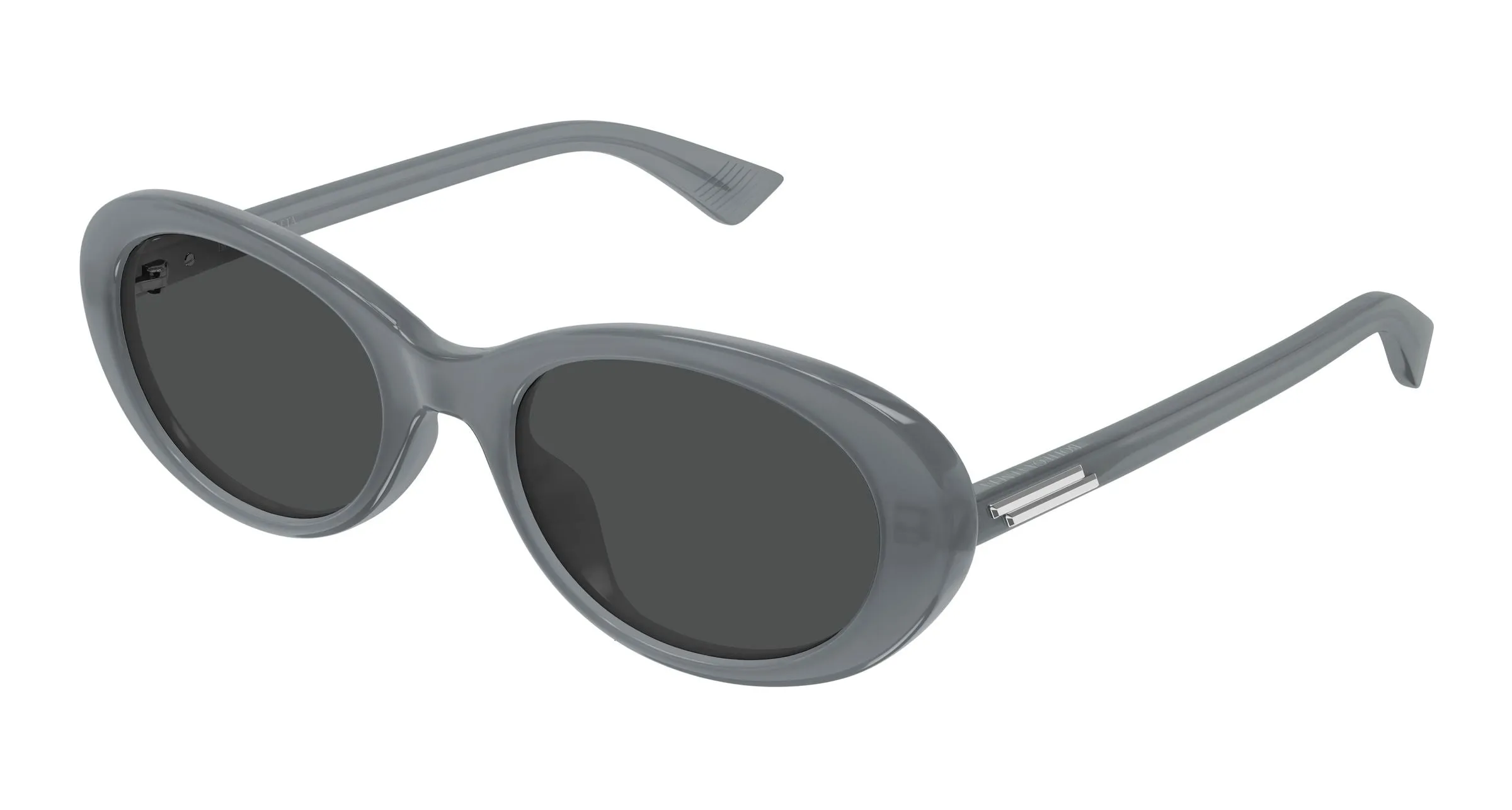 Bottega Veneta BV1415SK 007 Occhiali da sole Acetato Grigio Grigio Rotonda - immagine 1