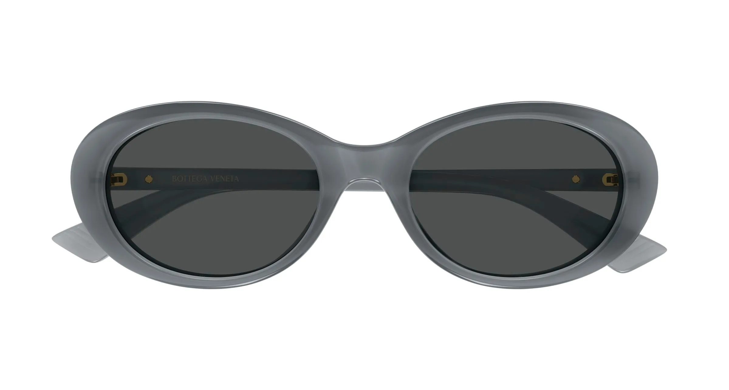 Bottega Veneta BV1415SK 007 Occhiali da sole Acetato Grigio Grigio Rotonda - immagine 2