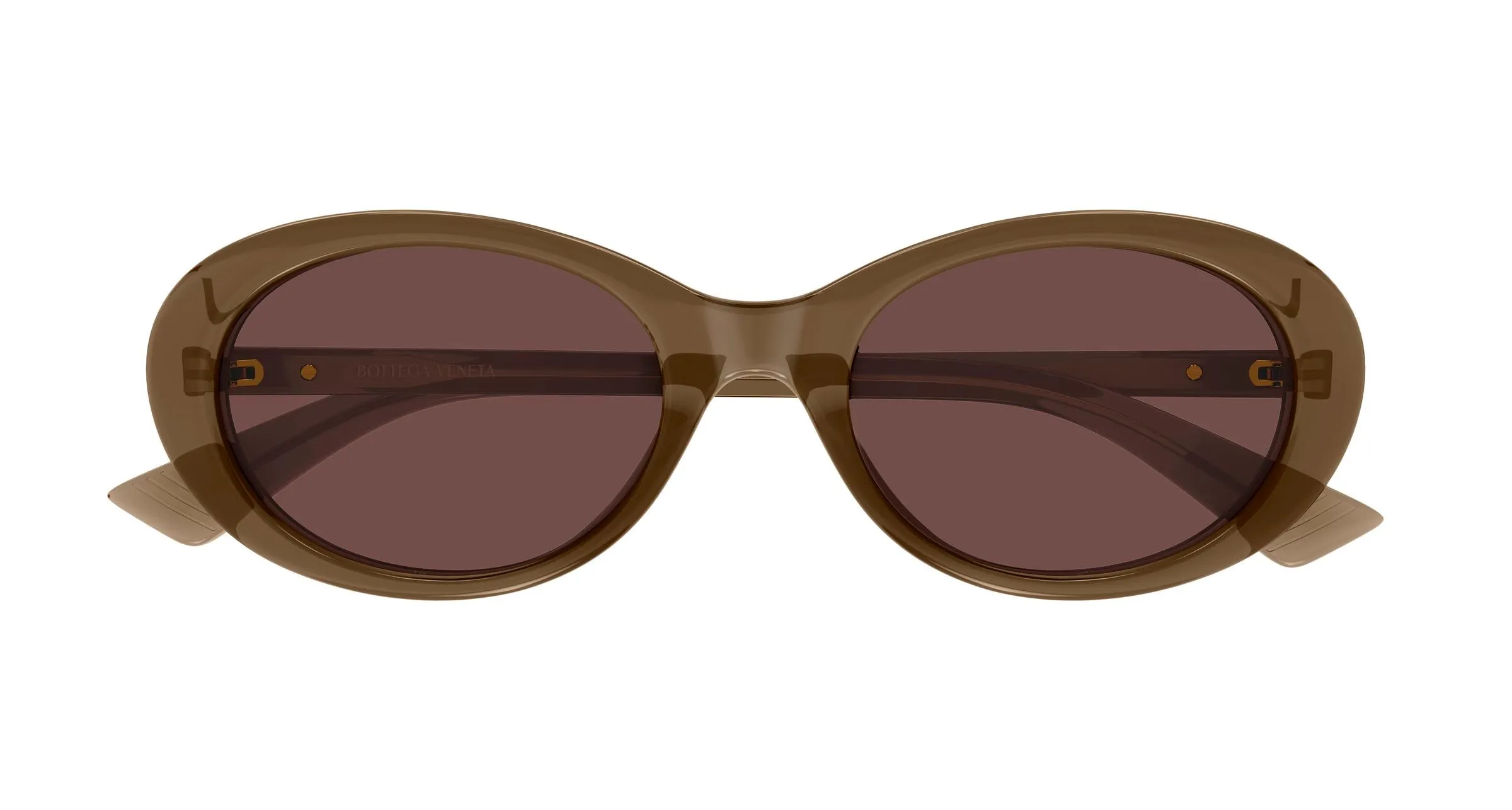 Bottega Veneta BV1415SK 006 Occhiali da sole Acetato Marrone Marrone Rotonda - immagine 2