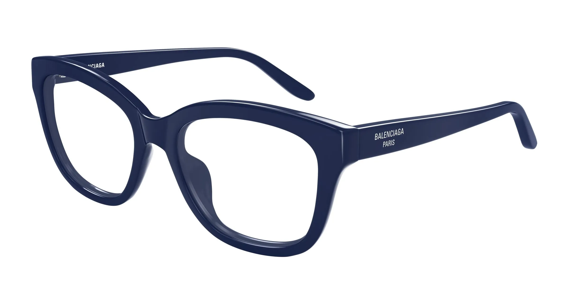 Balenciaga BB0534O 006 Montature da vista Acetato Blu Trasparente Farfalla - immagine 1
