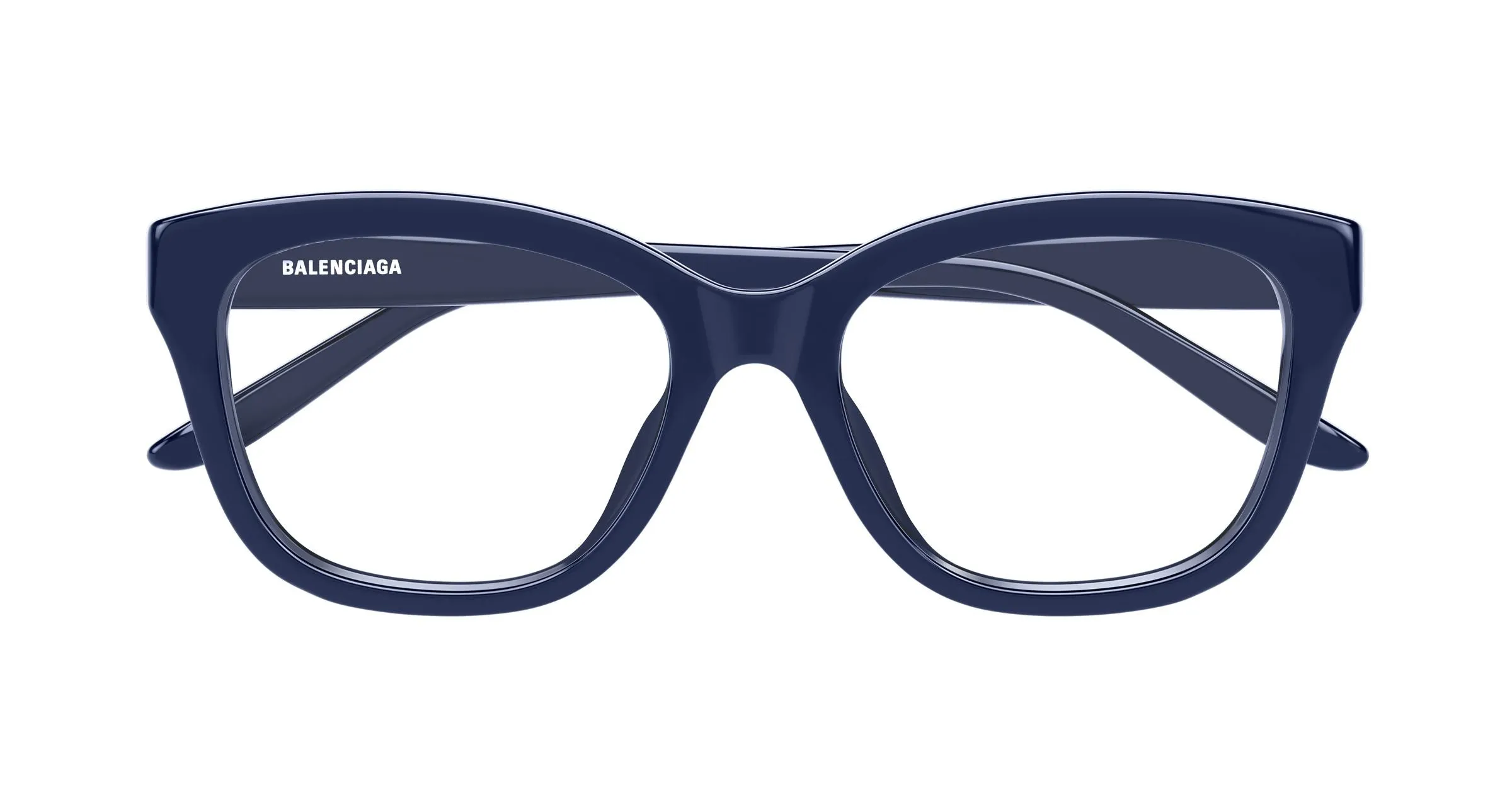 Balenciaga BB0534O 006 Montature da vista Acetato Blu Trasparente Farfalla - immagine 2
