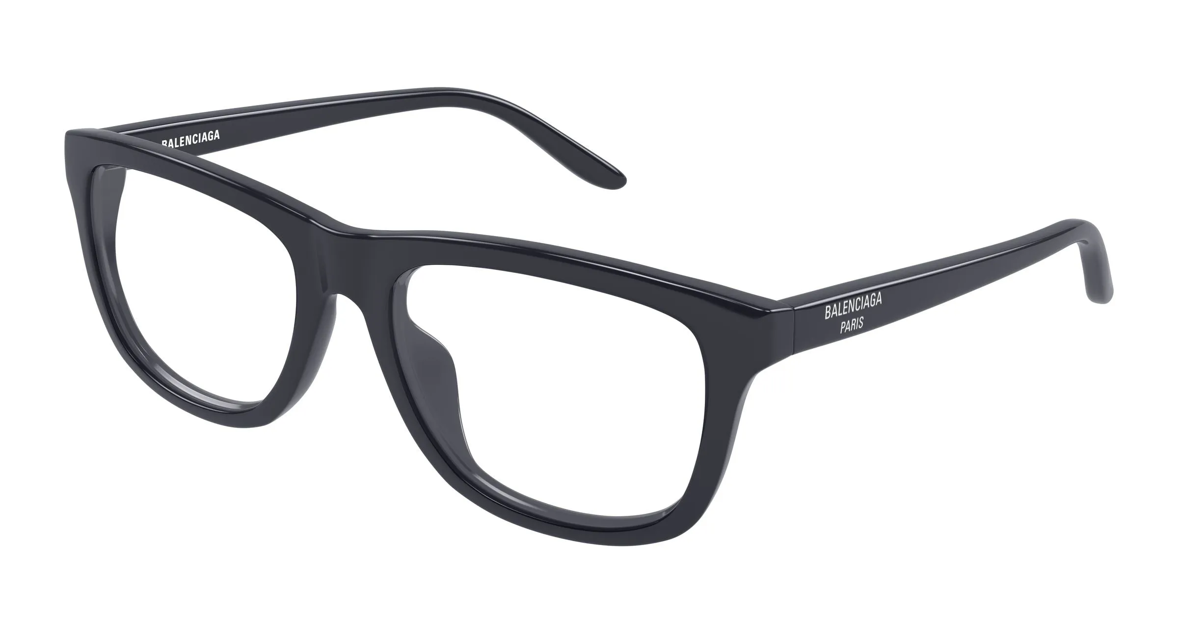 Balenciaga BB0531O 006 Montature da vista Acetato Grigio Trasparente Squadrata - immagine 1