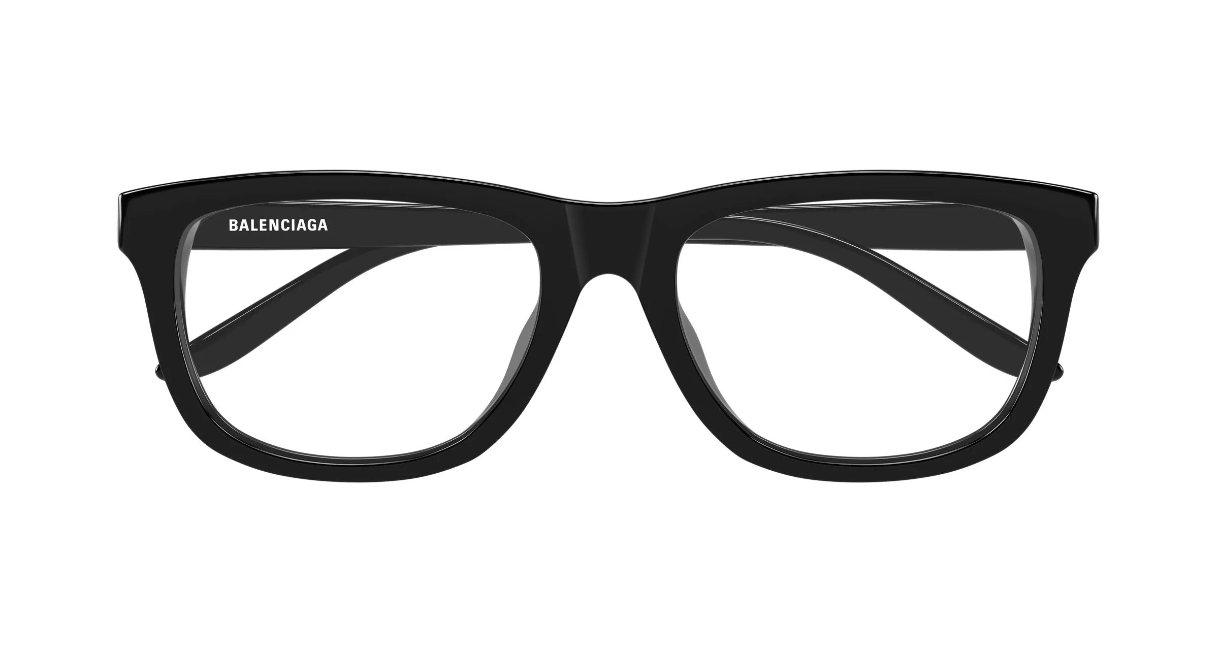 Balenciaga BB0531O 001 Montature da vista Acetato Nero Trasparente Squadrata - immagine 2