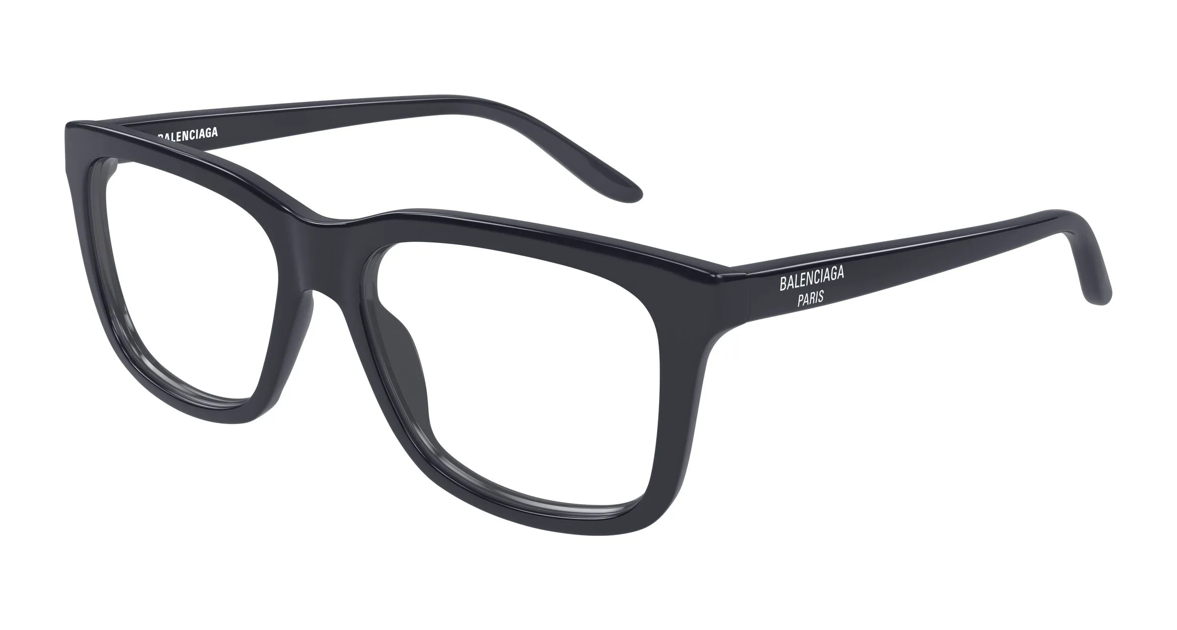 Balenciaga BB0530O 006 Montature da vista Acetato Grigio Trasparente Squadrata - immagine 1
