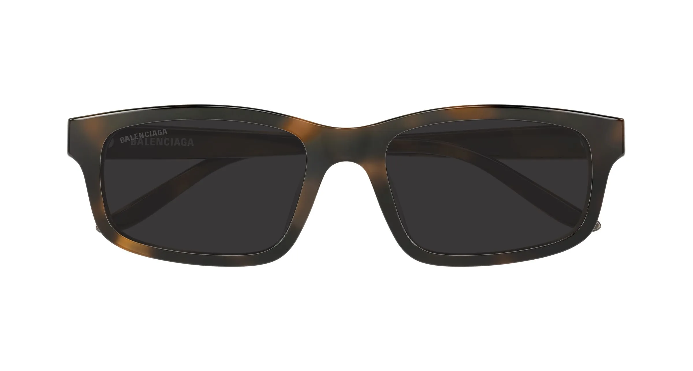 Balenciaga BB0528SK 003 Occhiali da sole Acetato Havana Grigio Squadrata - immagine 2