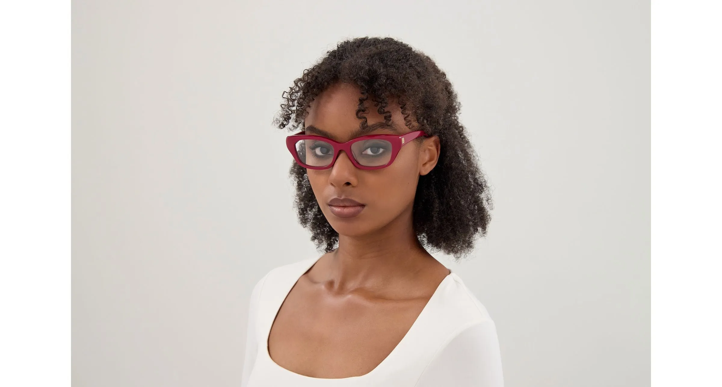 Balenciaga BB0518O 003 Montature da vista Acetato Bordeaux Trasparente Squadrata - immagine 4