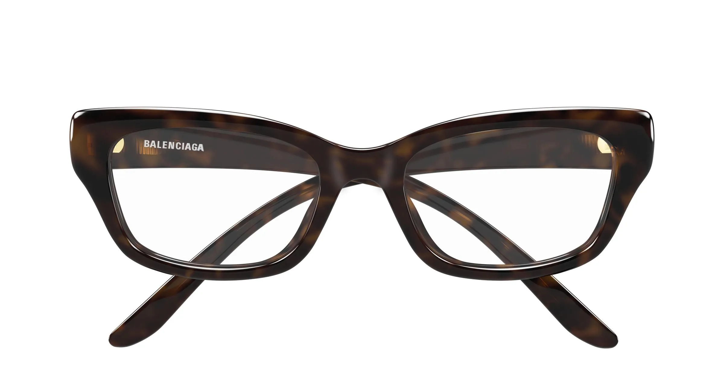 Balenciaga BB0518O 002 Montature da vista Acetato Havana Trasparente Squadrata - immagine 2