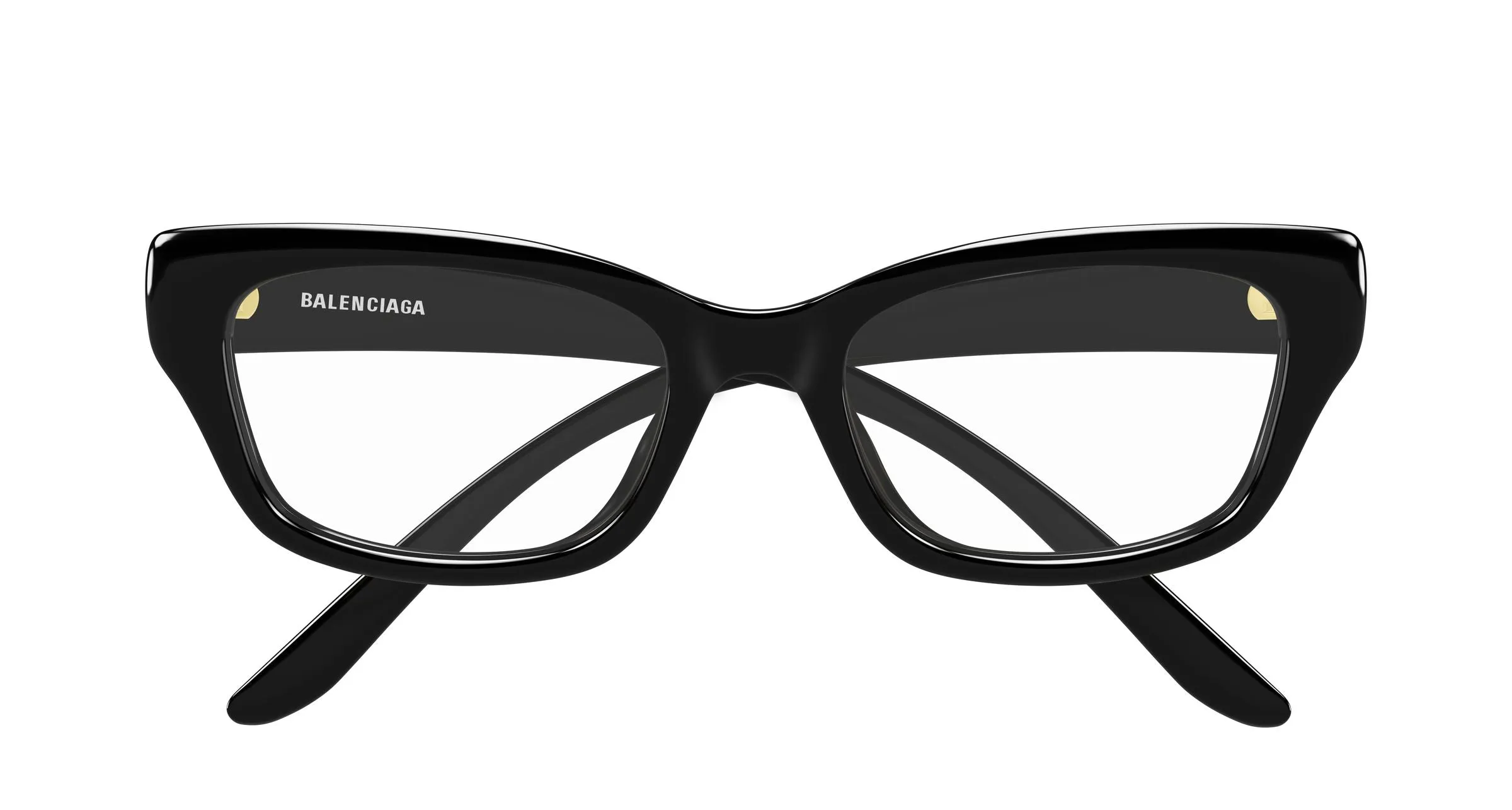 Balenciaga BB0518O 001 Montature da vista Acetato Nero Trasparente Squadrata - immagine 2