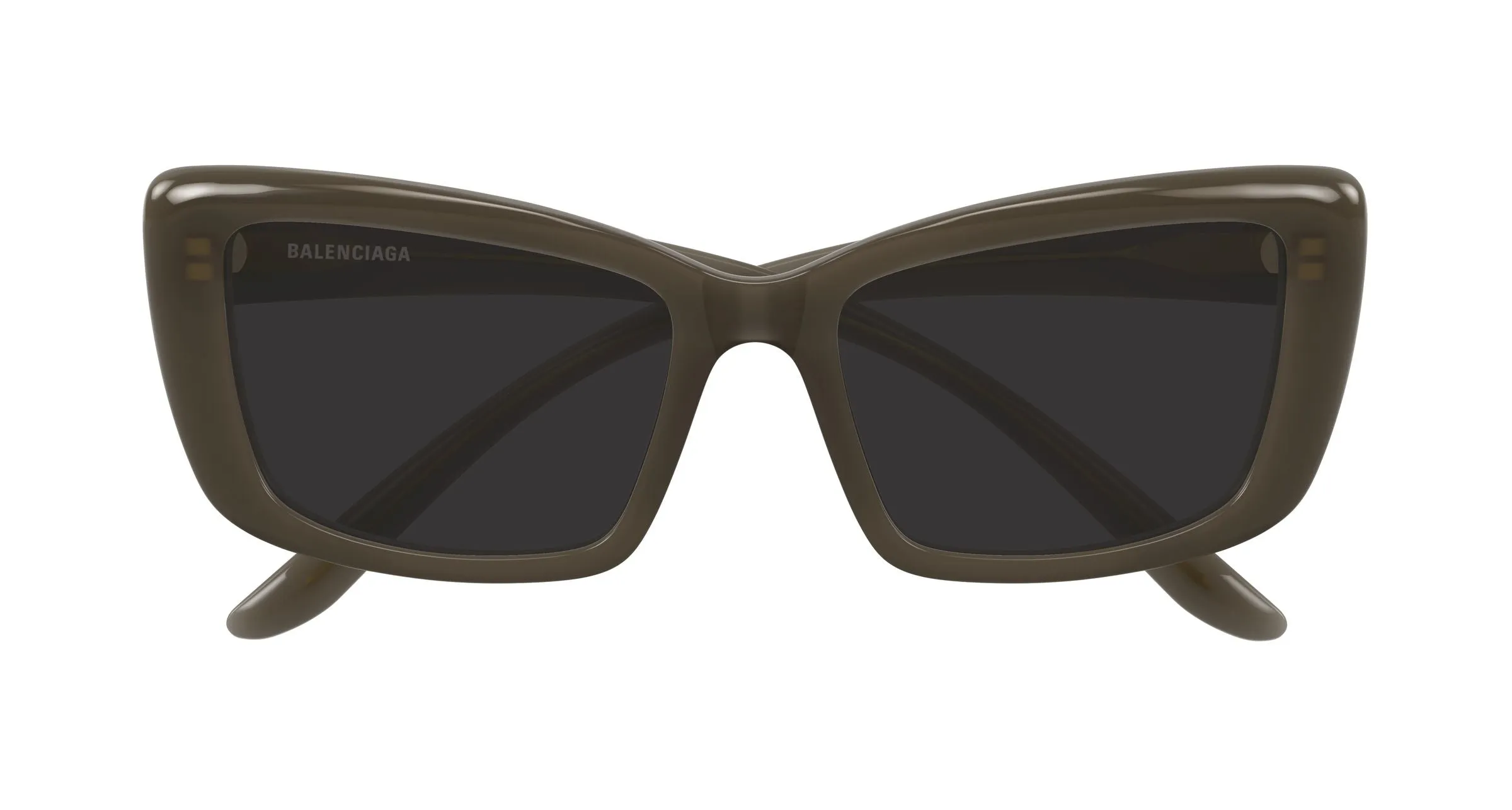 Balenciaga BB0515S 005 Occhiali da sole Acetato Marrone Grigio Farfalla - immagine 2