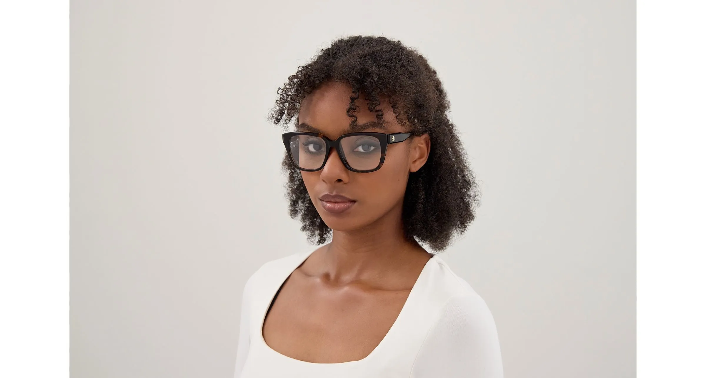 Balenciaga BB0513O 002 Montature da vista Acetato Havana Trasparente Squadrata - immagine 4