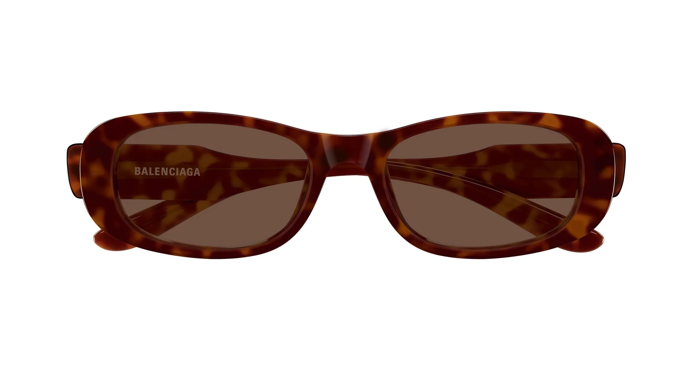 Balenciaga BB0511SK 002 Occhiali da sole Acetato Havana Marrone Squadrata - immagine 2