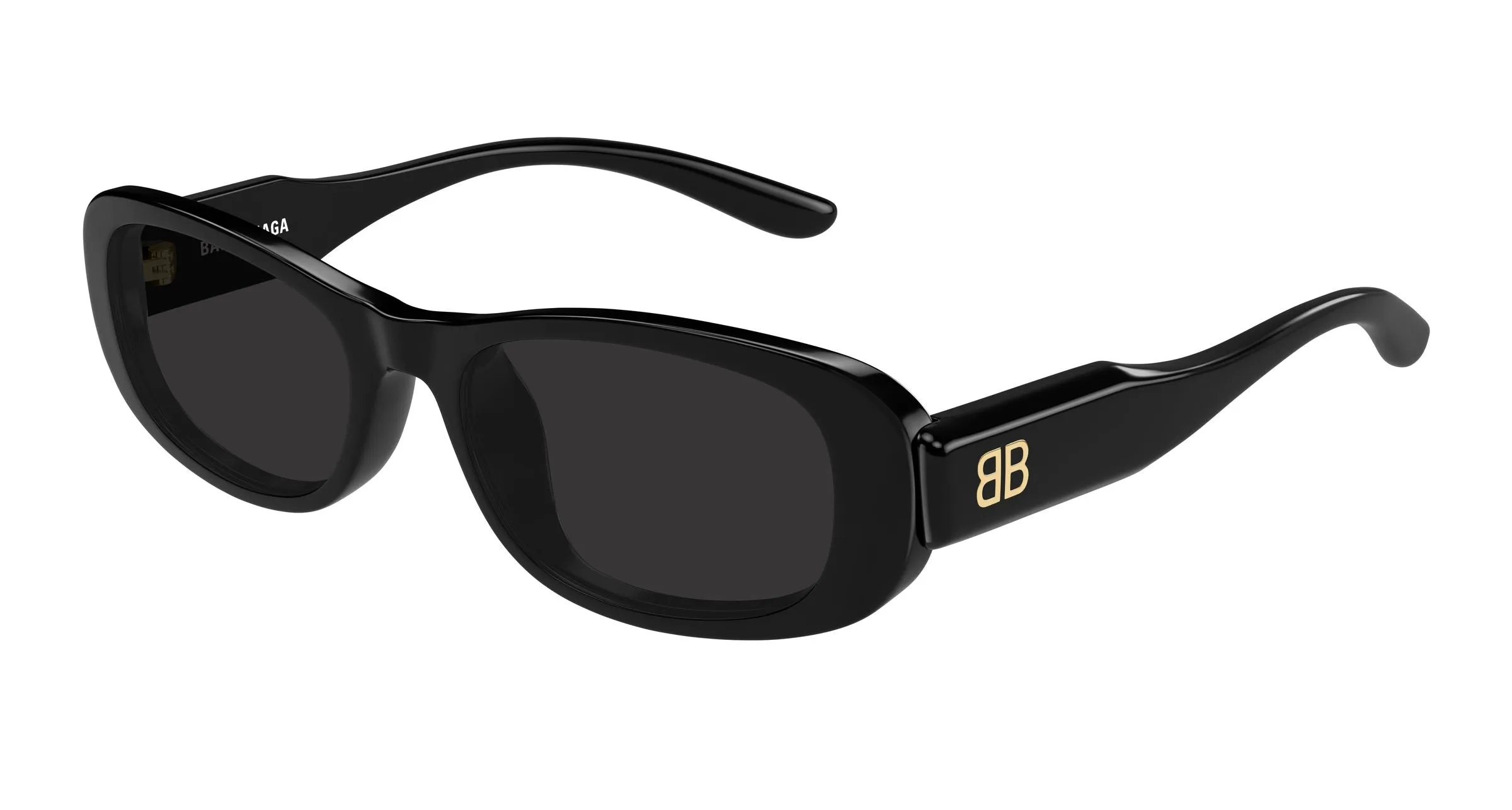 Balenciaga BB0511SK 001 Occhiali da sole Acetato Nero Grigio Squadrata - immagine 1