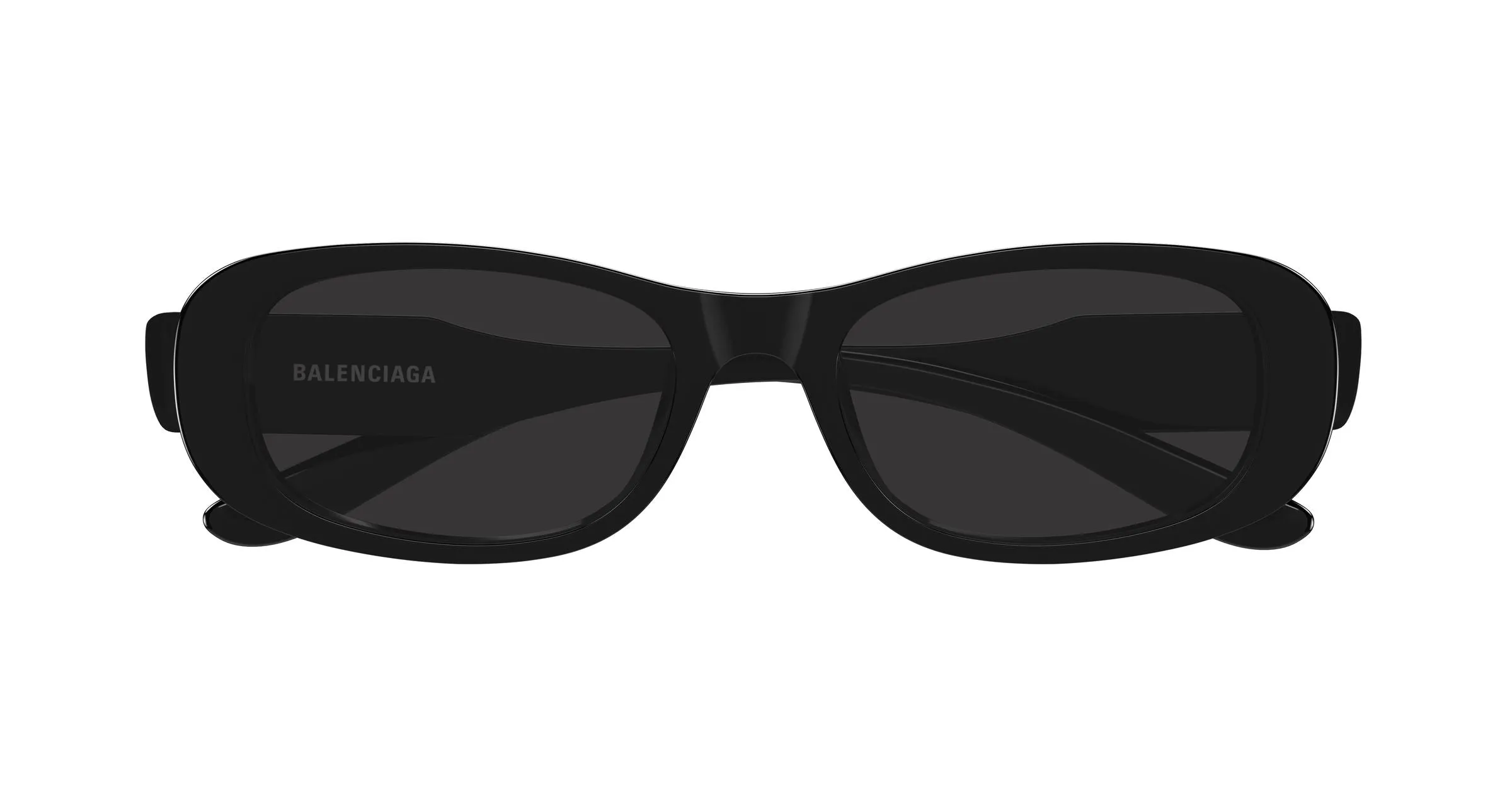Balenciaga BB0511SK 001 Occhiali da sole Acetato Nero Grigio Squadrata - immagine 2