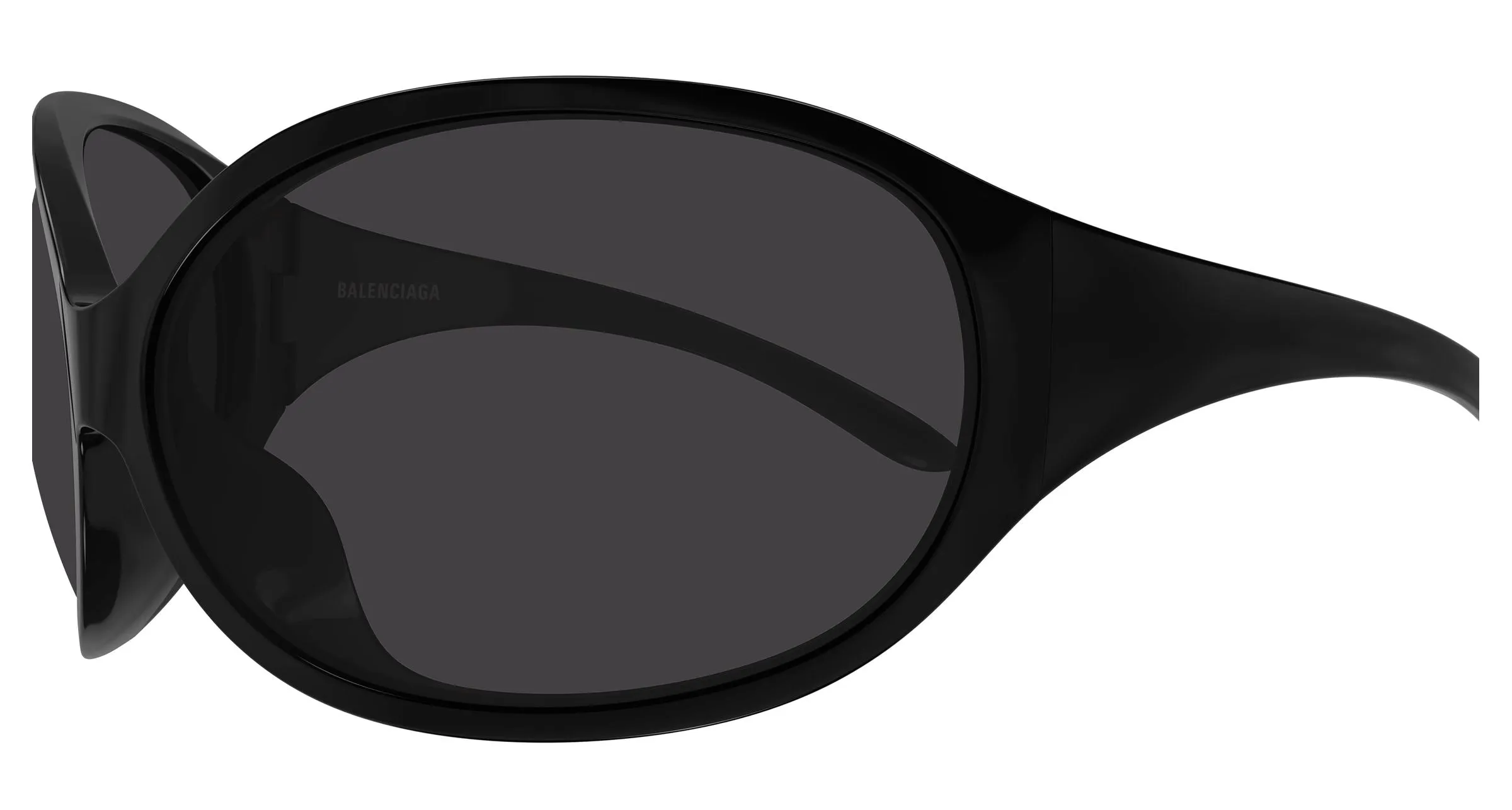 Balenciaga BB0502S 001 Occhiali da sole Bio-iniettato Nero Nero Rotonda - immagine 3