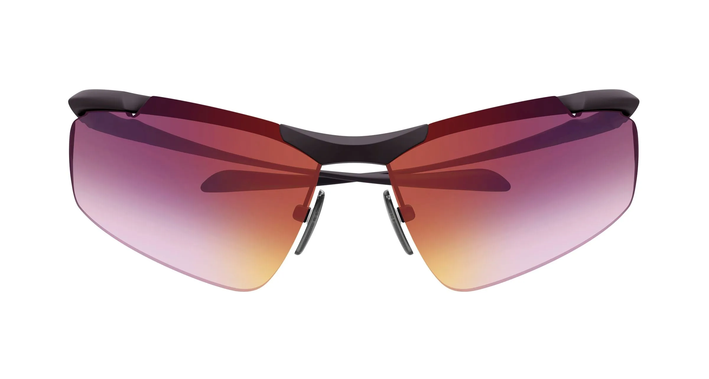 Balenciaga BB0462S 002 Occhiali da sole Metallo Rutenio Viola Geometrica - immagine 2