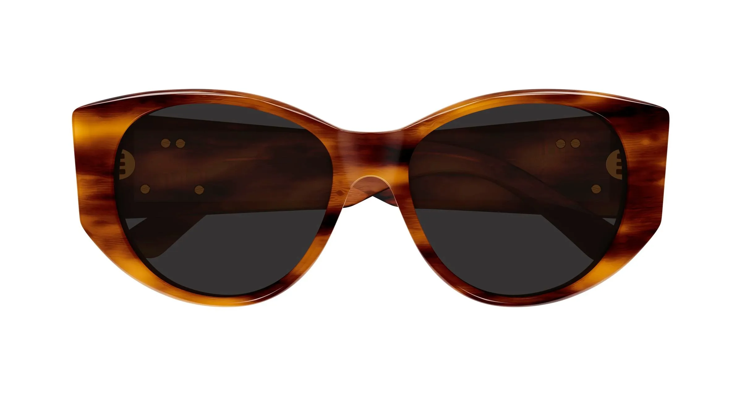 Balenciaga BB0455S 005 Occhiali da sole Acetato Marrone Grigio Geometrica - immagine 2