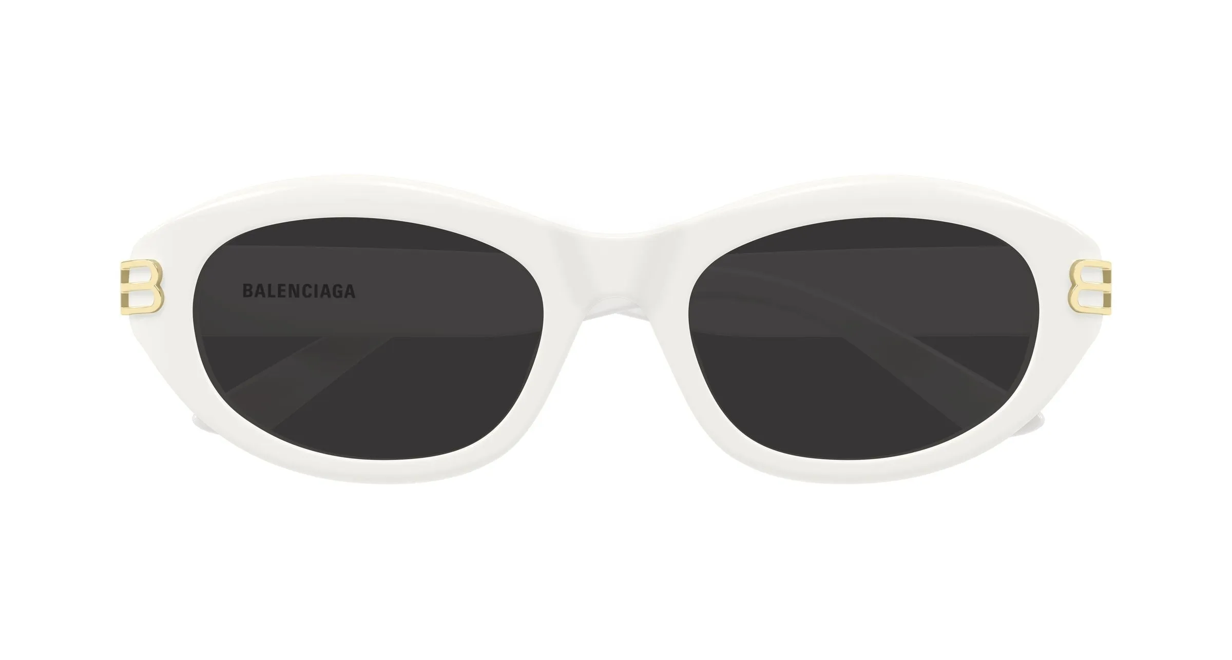 Balenciaga BB0434SK 008 Occhiali da sole Acetato Avorio Grigio Rotonda - immagine 2