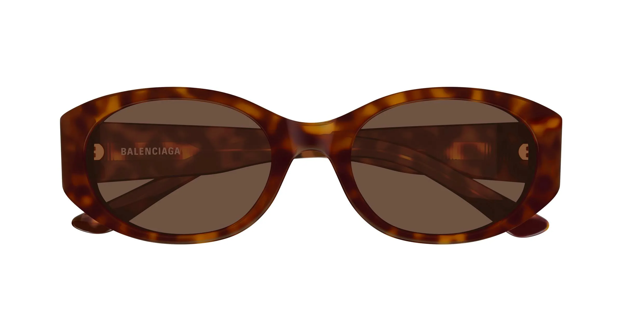 Balenciaga BB0369SK 005 Occhiali da sole Acetato Havana Marrone Rotonda - immagine 2