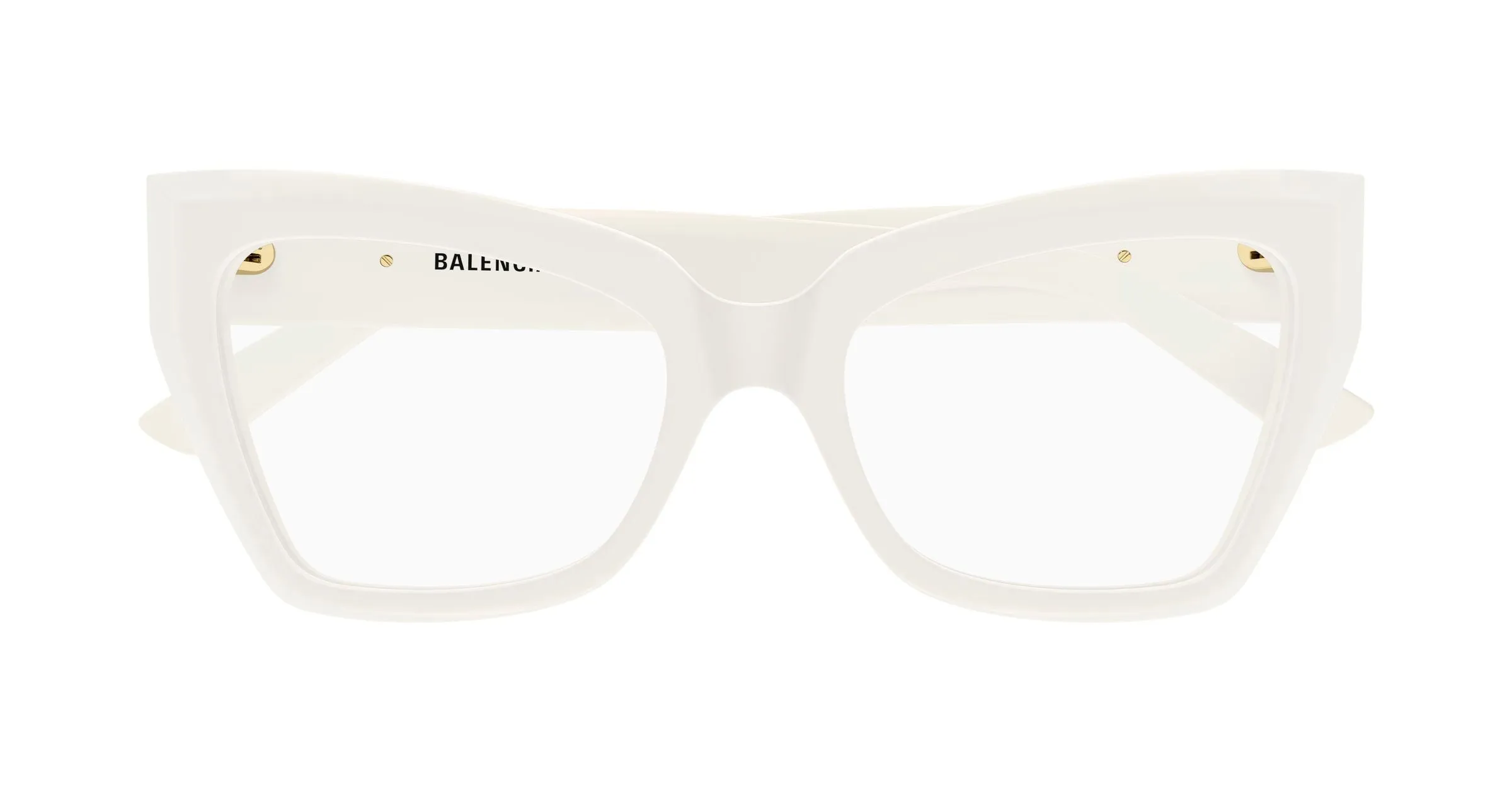 Balenciaga BB0275O 005 Montature da vista Acetato Bianco Trasparente Farfalla - immagine 2