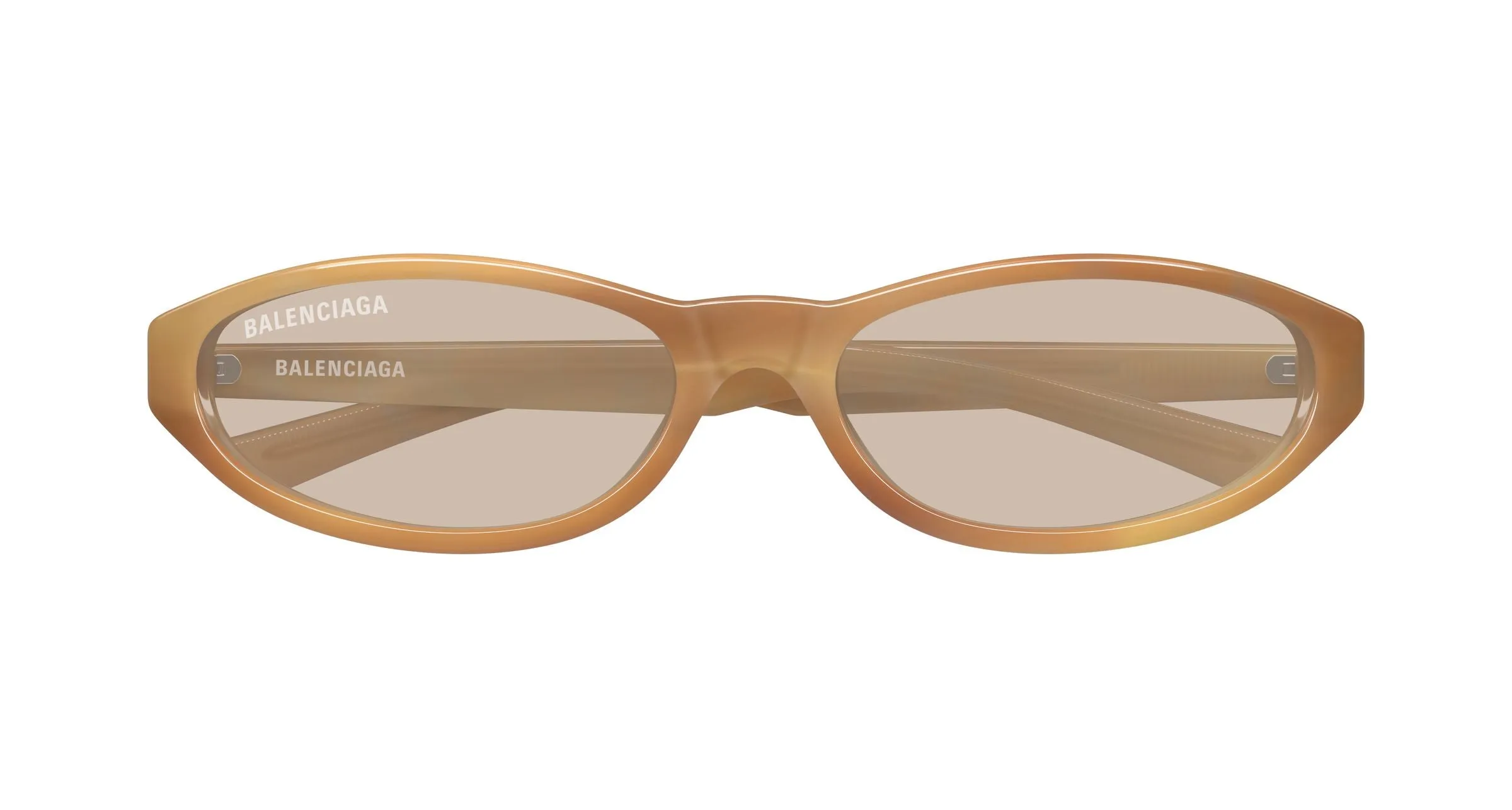Balenciaga BB0007S 017 Occhiali da sole Acetato Havana Marrone Rotonda - immagine 2