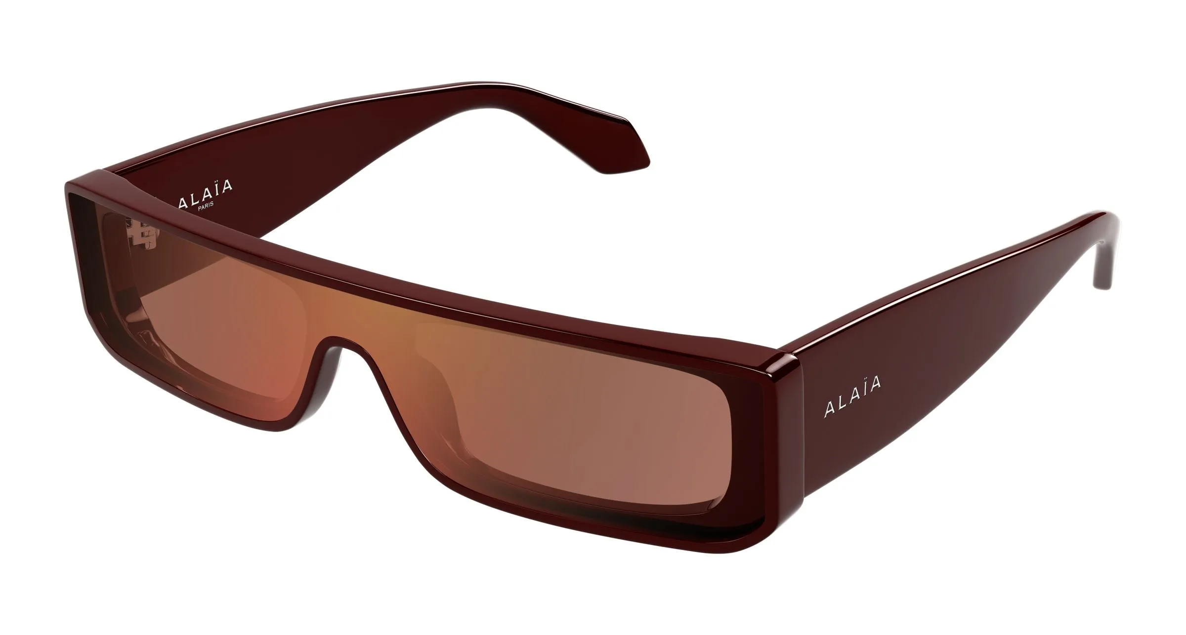 AZZEDINE ALAÏA AA0105S 003 Occhiali da sole Acetato Rosso Rosso Squadrata Antiriflesso - immagine 1