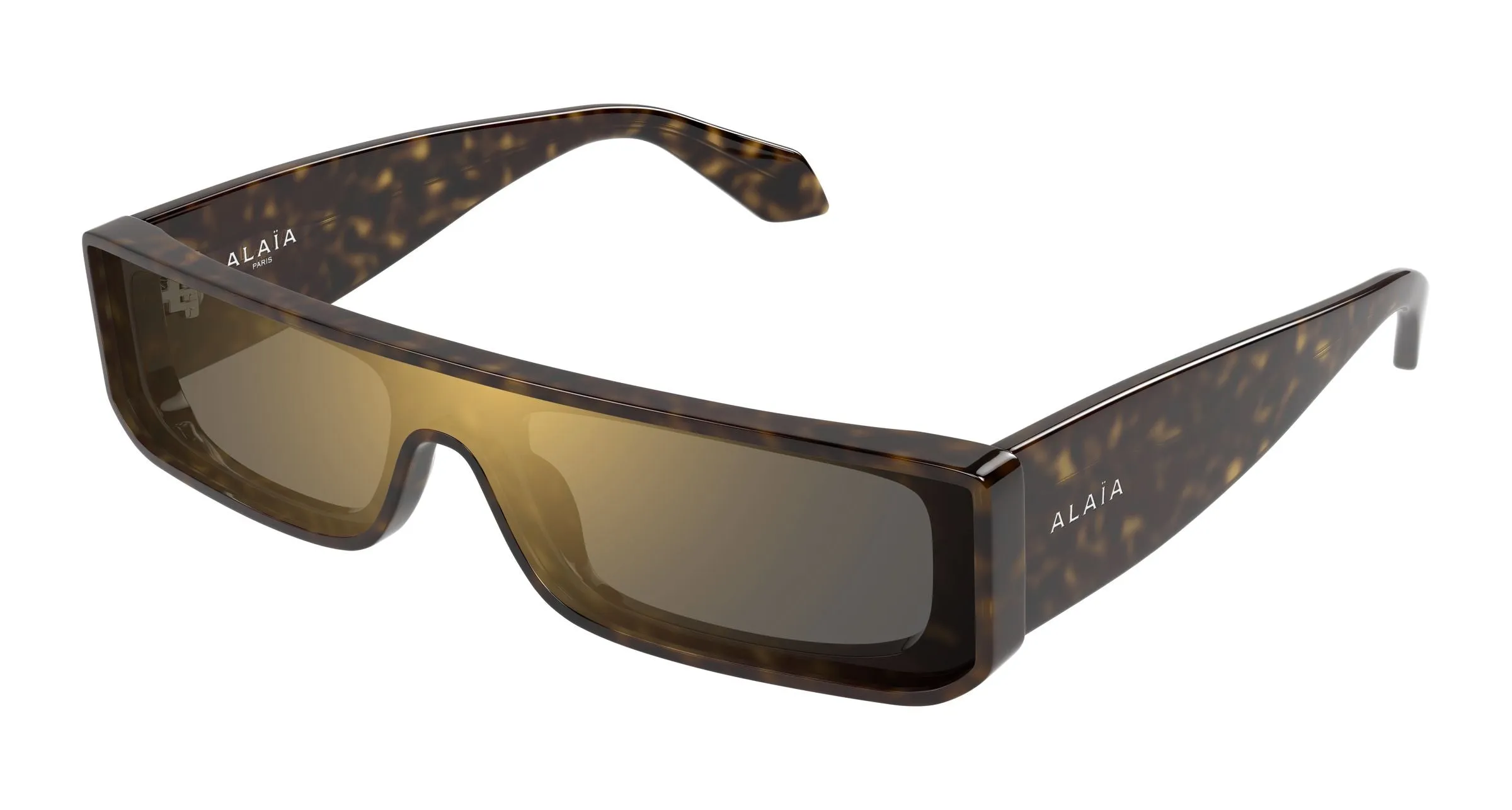 AZZEDINE ALAÏA AA0105S 002 Occhiali da sole Acetato Havana Grigio Squadrata Flash - immagine 1