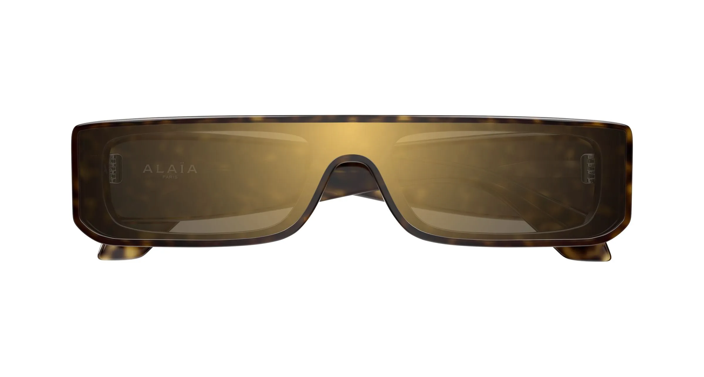 AZZEDINE ALAÏA AA0105S 002 Occhiali da sole Acetato Havana Grigio Squadrata Flash - immagine 2