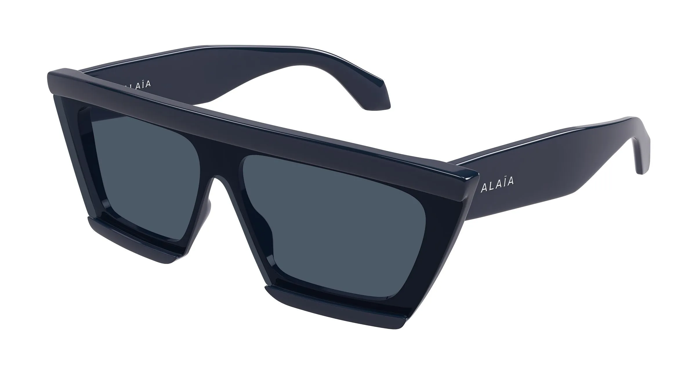 AZZEDINE ALAÏA AA0104S 004 Occhiali da sole Acetato Blu Blu Geometrica - immagine 1