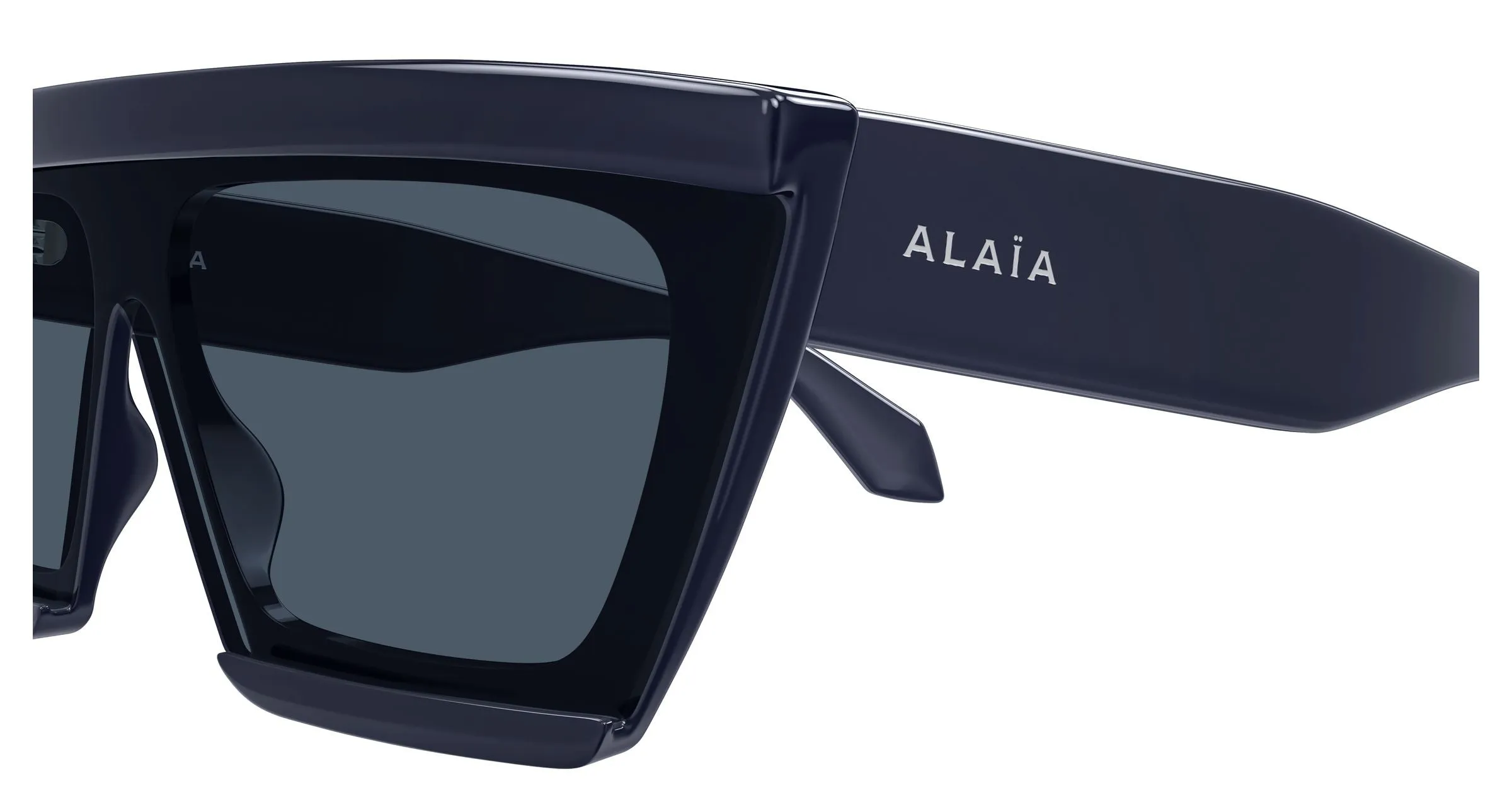 AZZEDINE ALAÏA AA0104S 004 Occhiali da sole Acetato Blu Blu Geometrica - immagine 3
