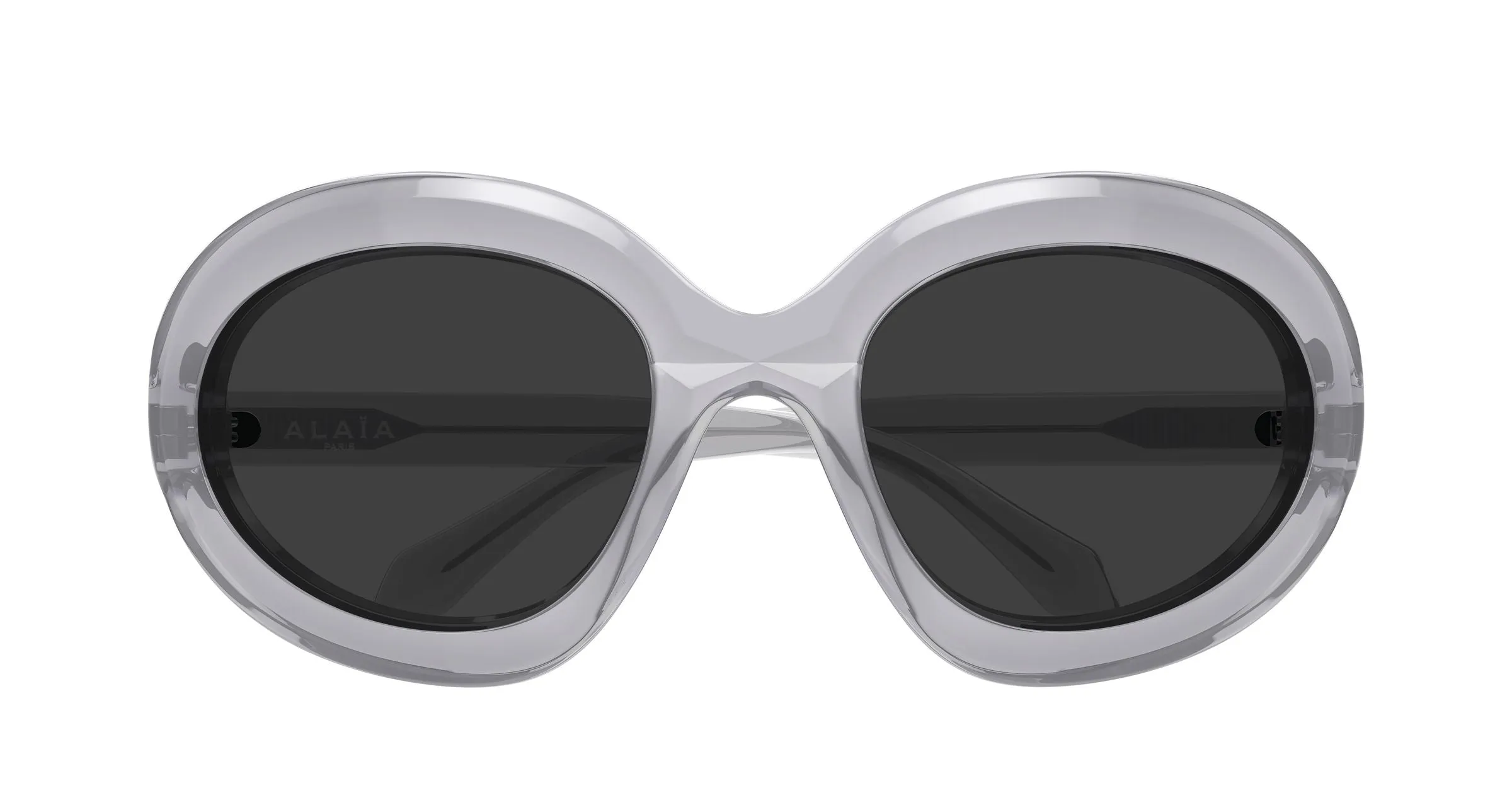 AZZEDINE ALAÏA AA0101S 003 Occhiali da sole Acetato Grigio Grigio Rotonda - immagine 2