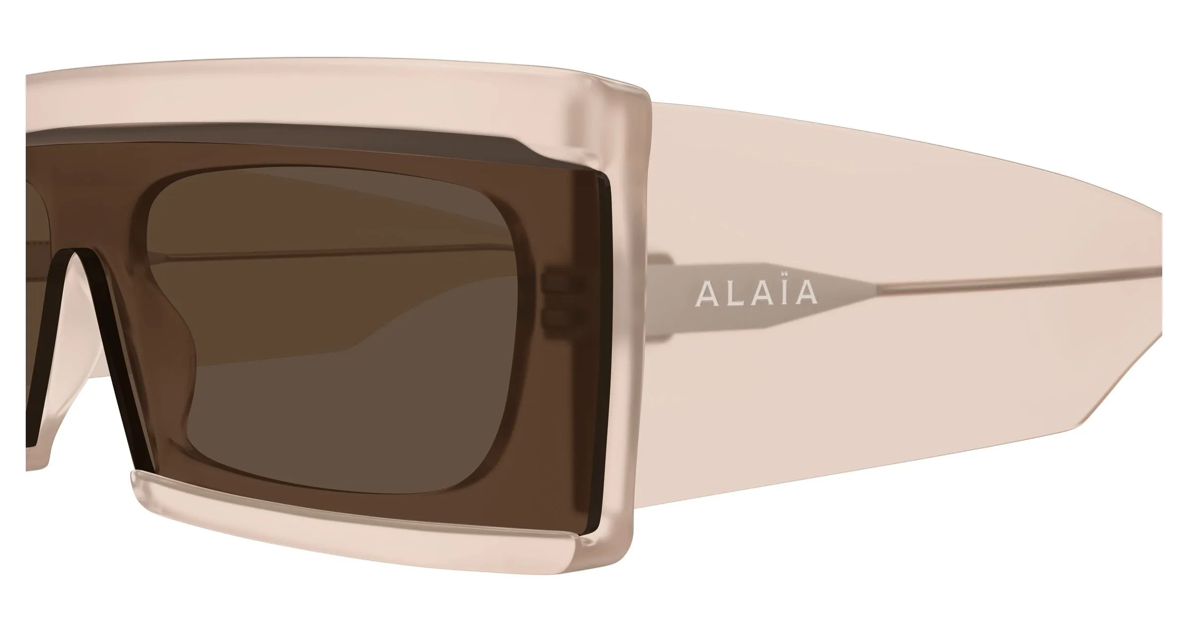AZZEDINE ALAÏA AA0099S 004 Occhiali da sole Acetato Rosa Marrone Squadrata - immagine 3
