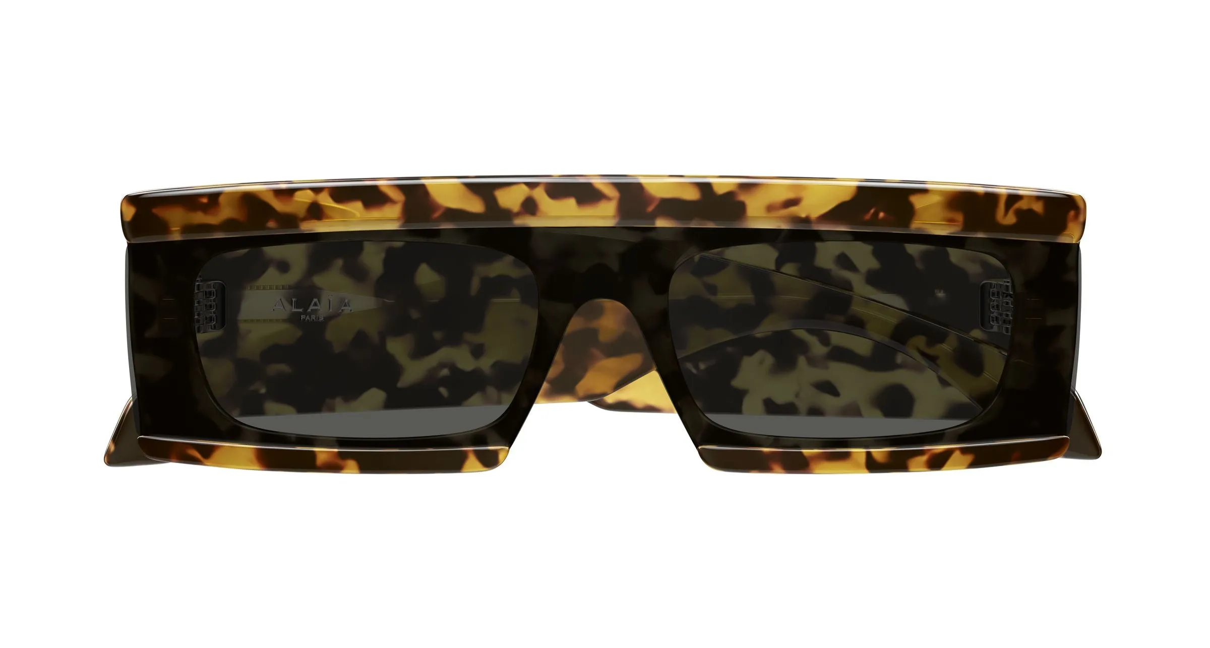 AZZEDINE ALAÏA AA0099S 003 Occhiali da sole Acetato Havana Grigio Squadrata - immagine 2