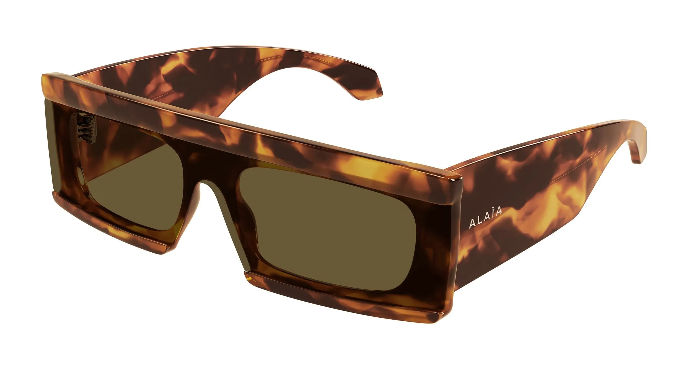 AZZEDINE ALAÏA AA0099S 002 Occhiali da sole Acetato Havana Marrone Squadrata - immagine 1