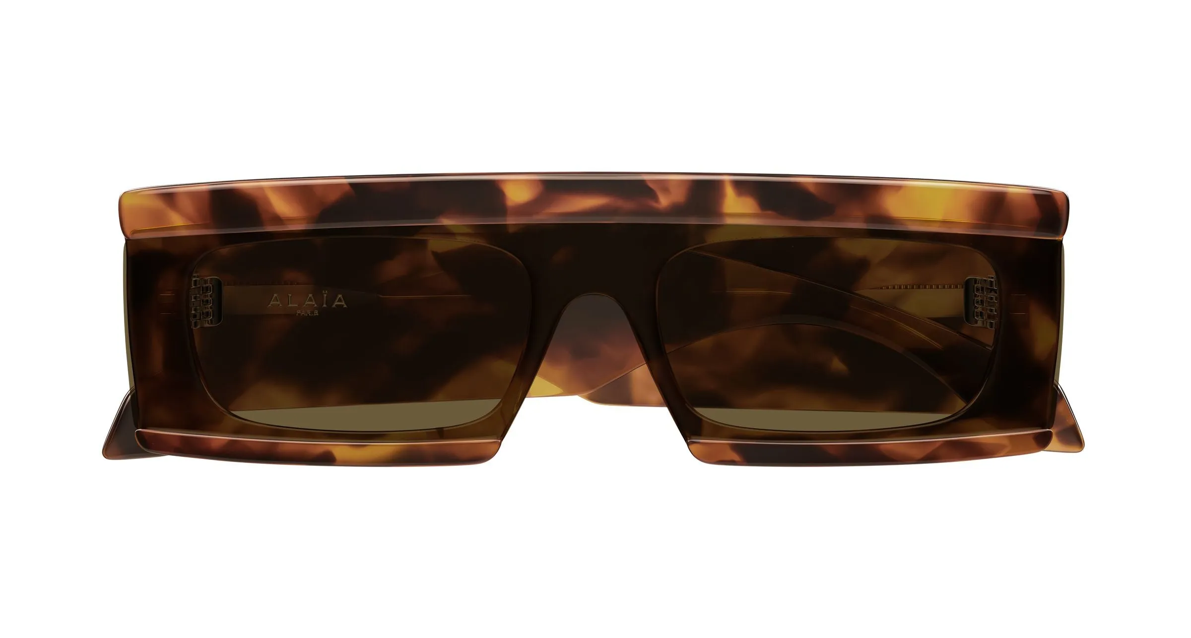 AZZEDINE ALAÏA AA0099S 002 Occhiali da sole Acetato Havana Marrone Squadrata - immagine 2
