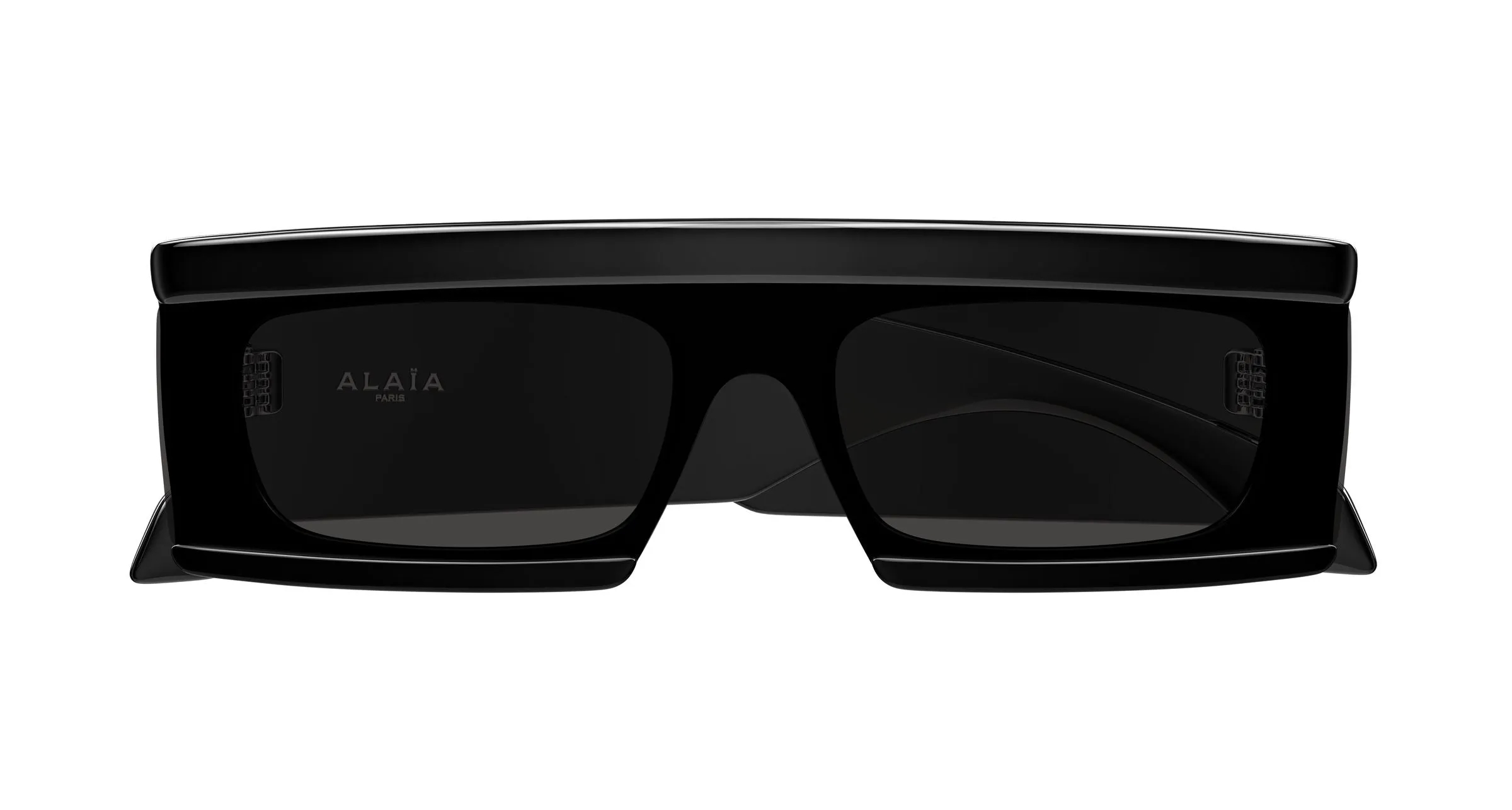 AZZEDINE ALAÏA AA0099S 001 Occhiali da sole Acetato Nero Grigio Squadrata - immagine 2