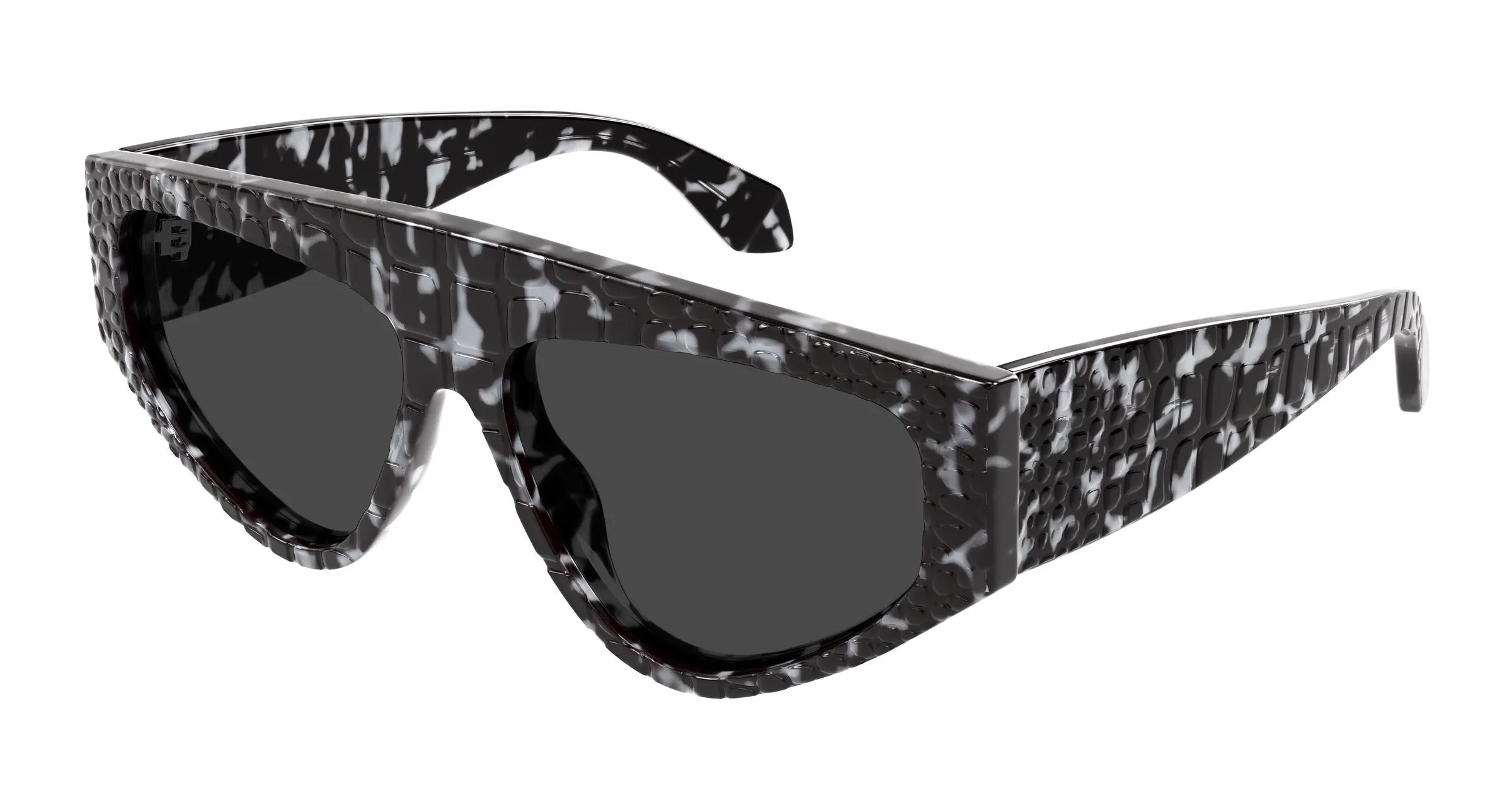 AZZEDINE ALAÏA AA0097S 003 Occhiali da sole Acetato Havana Grigio Geometrica - immagine 1